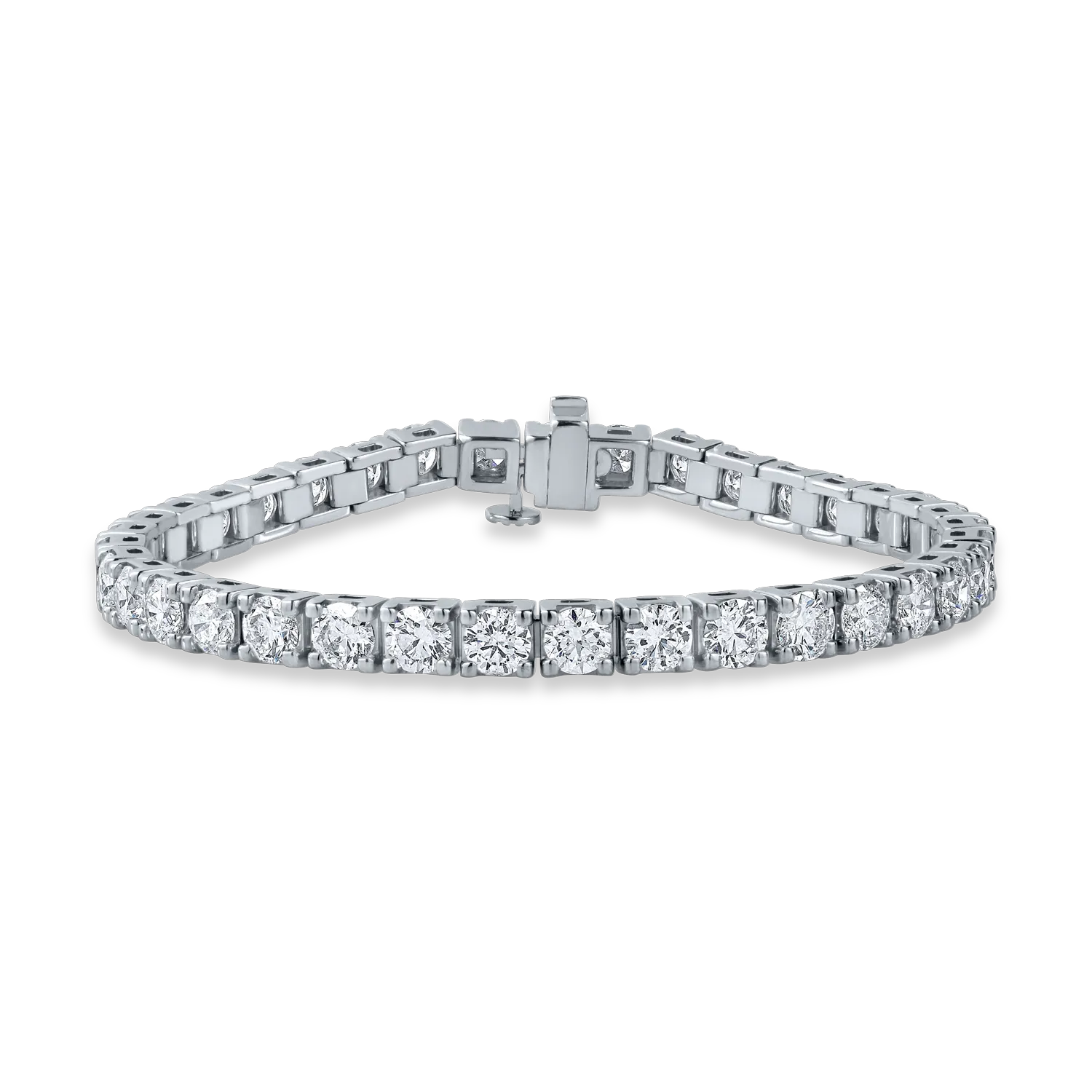 White gold tennis bracelet with 11.25ct diamonds