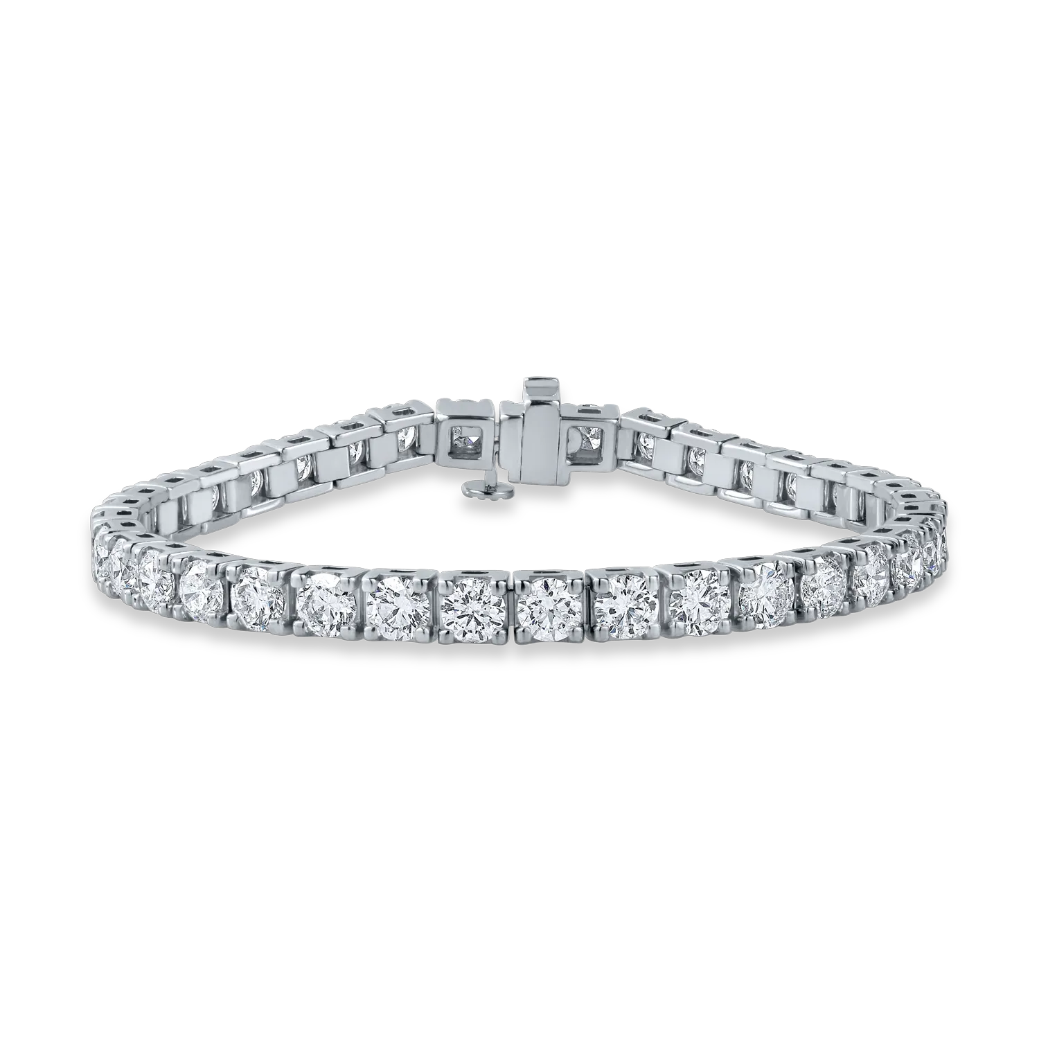 Bransoletka tenisowa z białego złota z 11.25ct diamentami