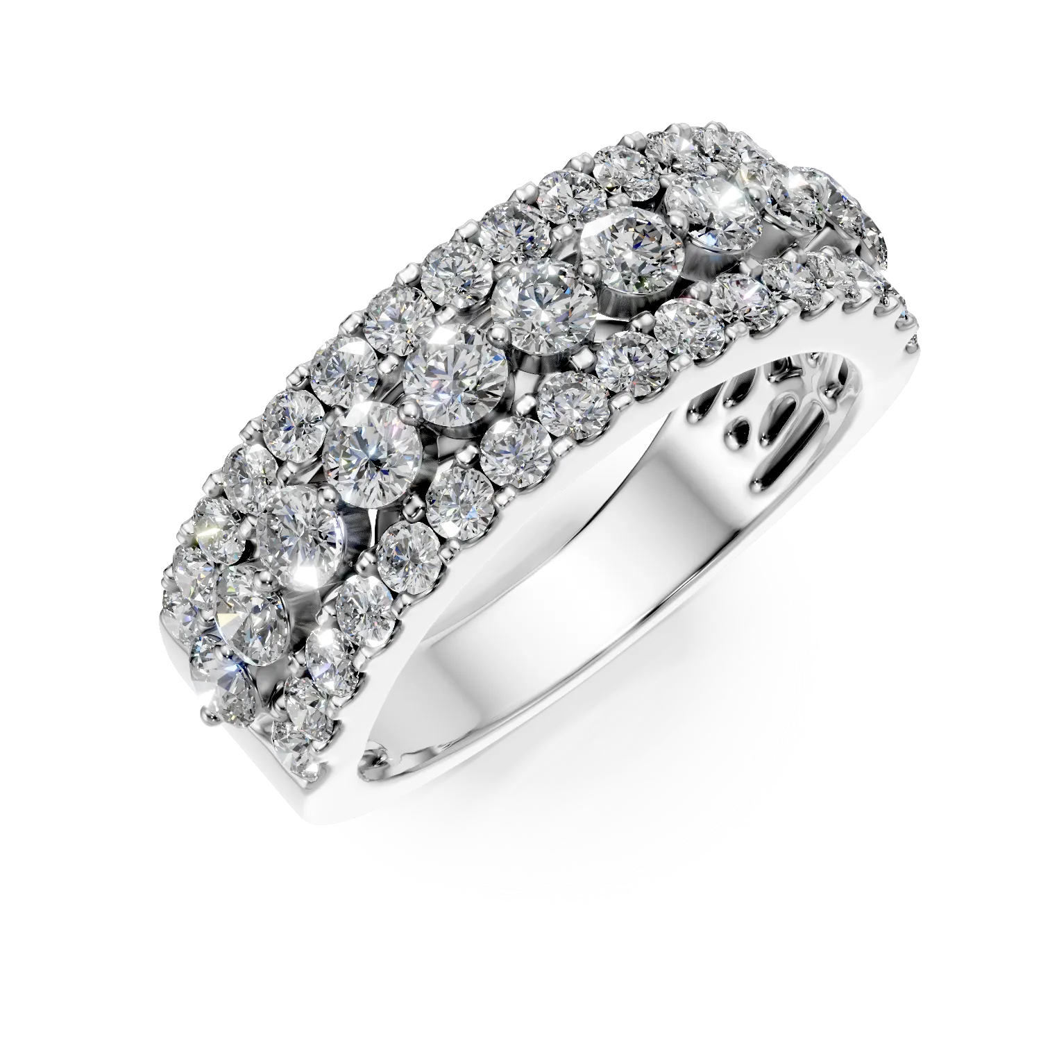 Pierścionek Melissa z białego złota z diamentami hodowanymi w laboratorium o masie 1.5ct-170979