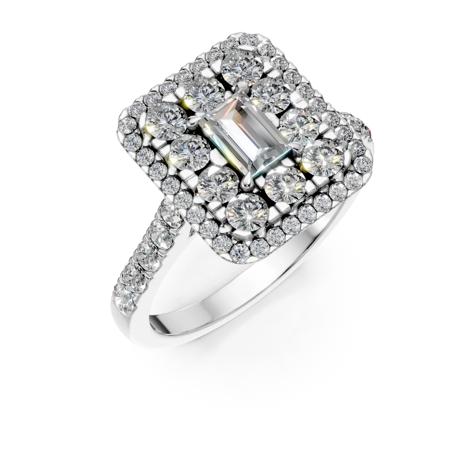Pierścionek Destiny z białego złota z diamentami hodowanymi w laboratorium o masie 1.10ct-170981