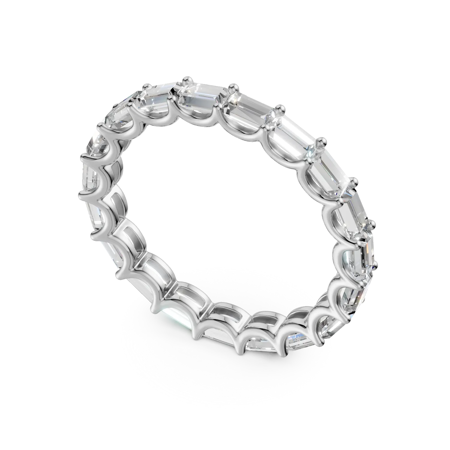 Eternity Grace ring in white gold with 2.2ct lab grown diamonds