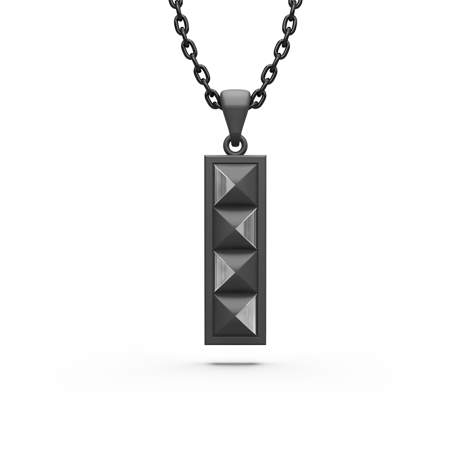 Golden Titanium pendant necklace-171083