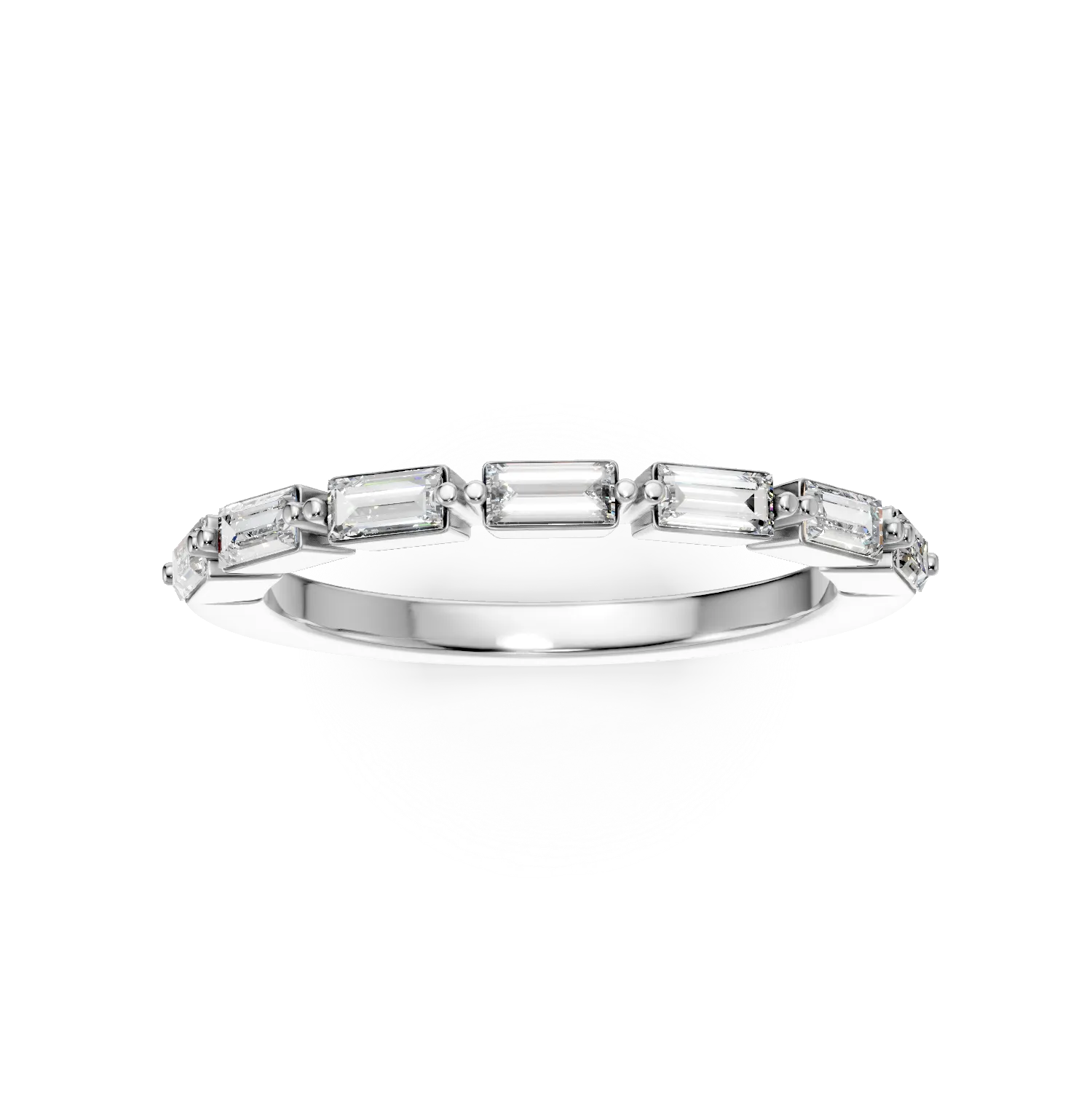 Inel Belle din aur alb cu diamante de 0.46ct create in laborator