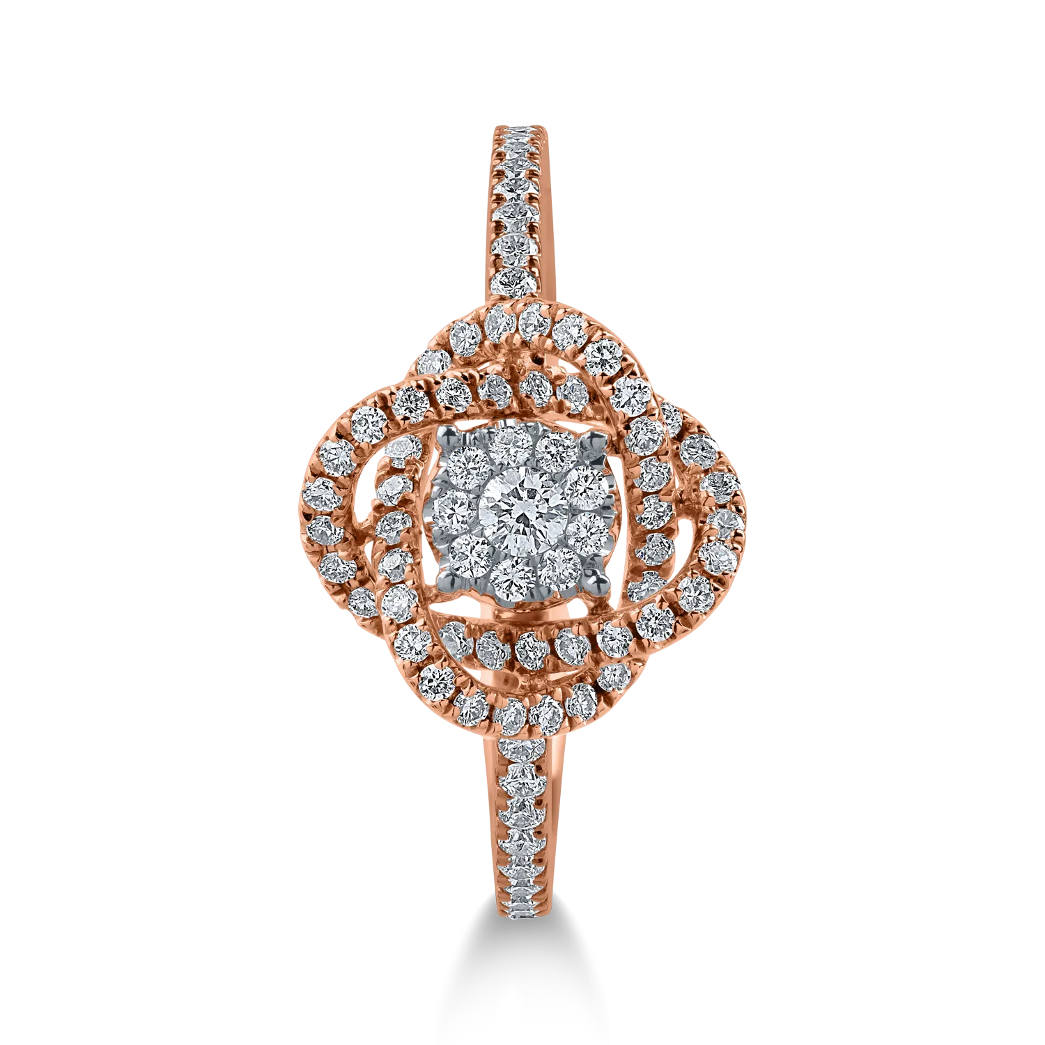 Rose gold ring with 0.3ct diamonds