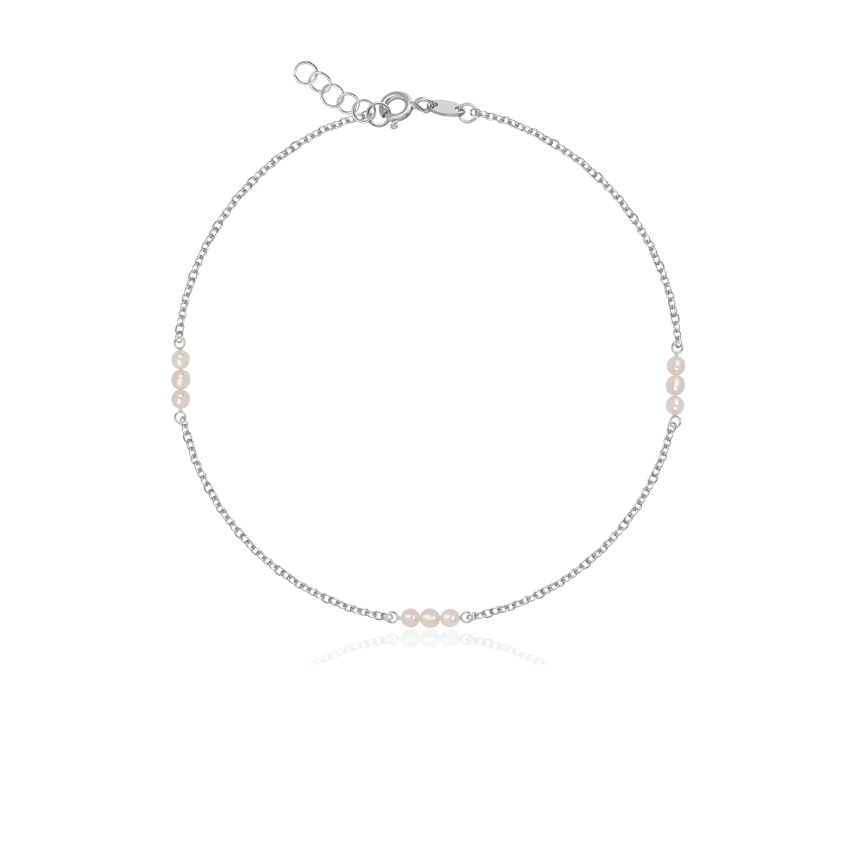 14K white gold bracelet-171452