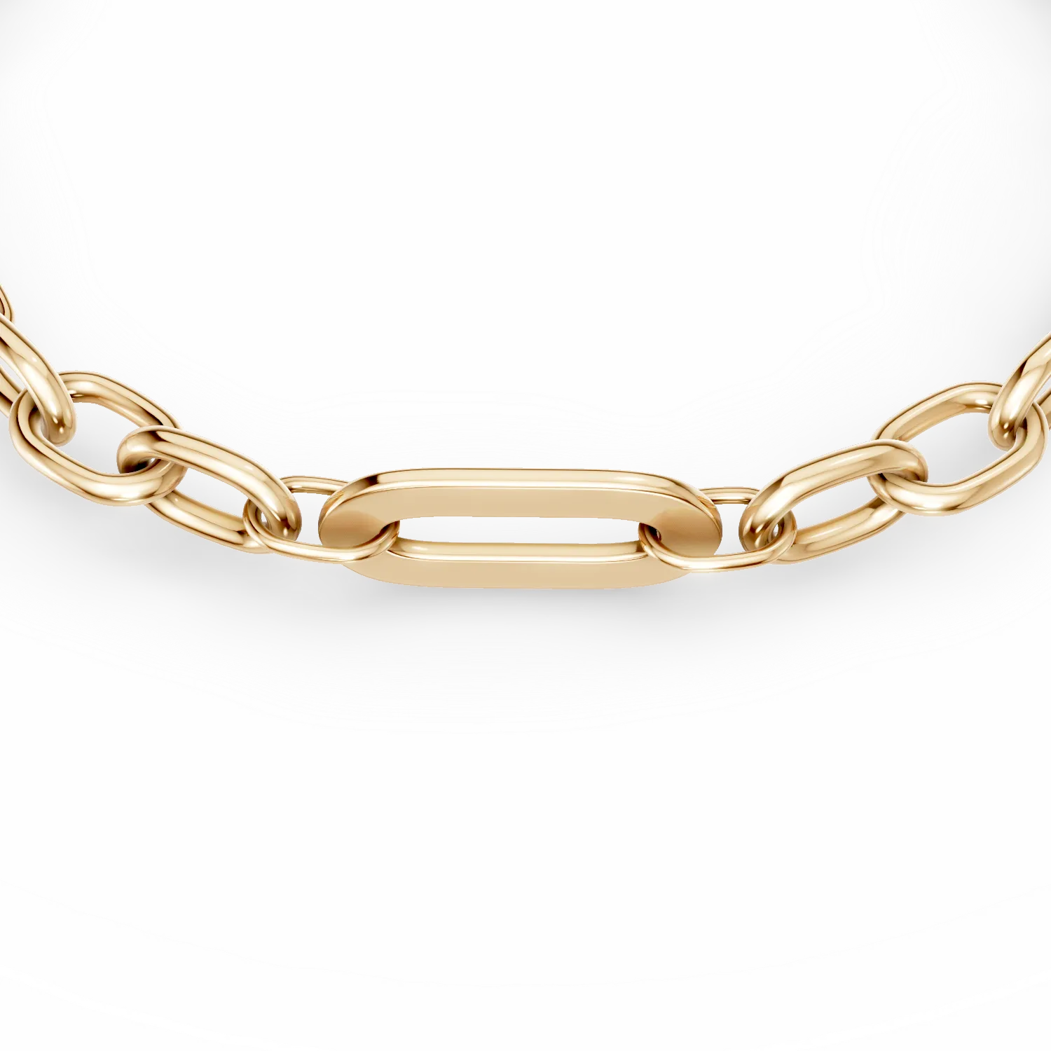 Bratara cu zale din aur galben