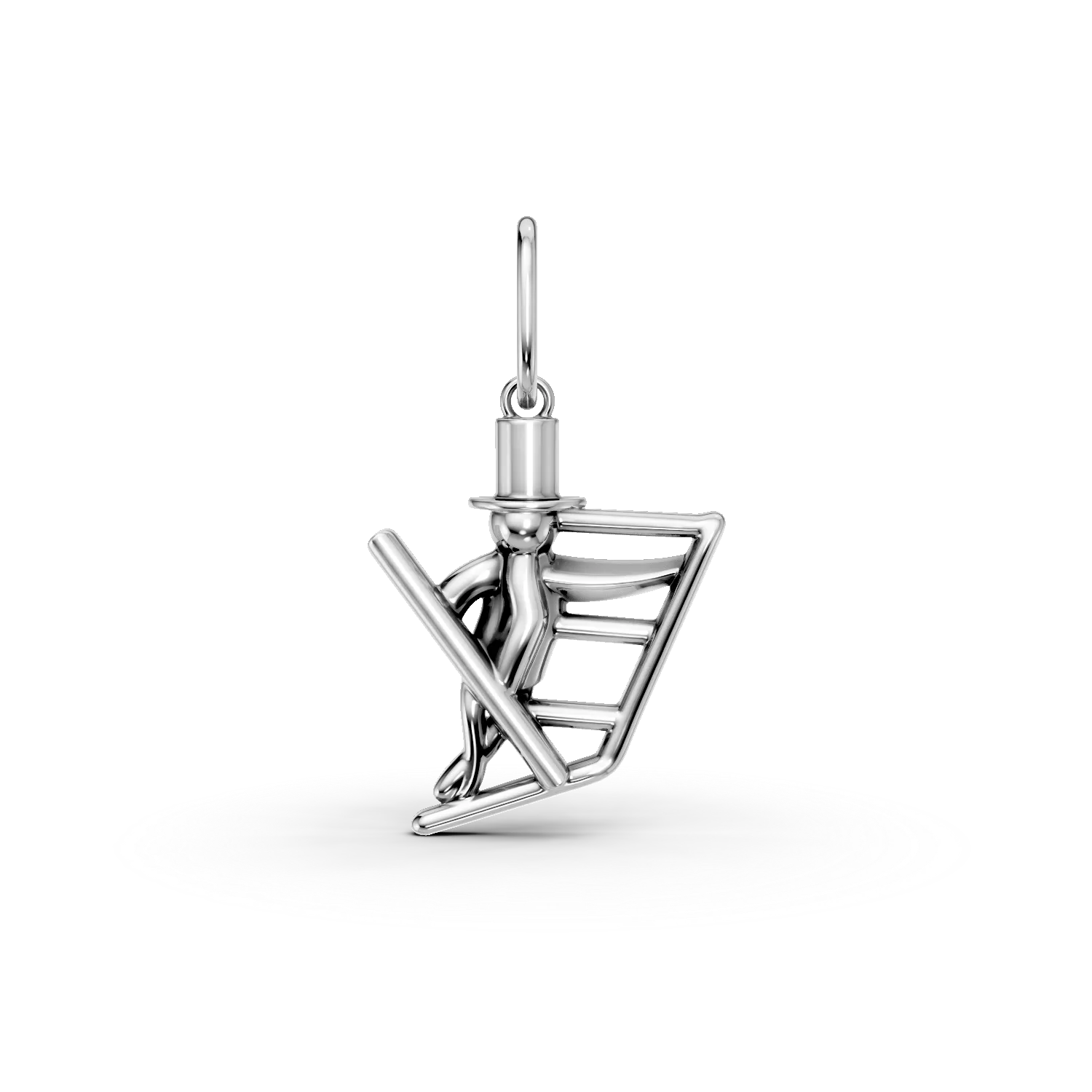 Pandantiv cosar din aur alb