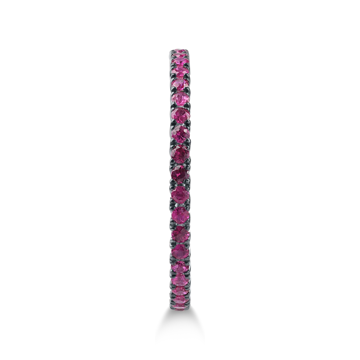 Eternity ring in white gold with 0.56ct rubies