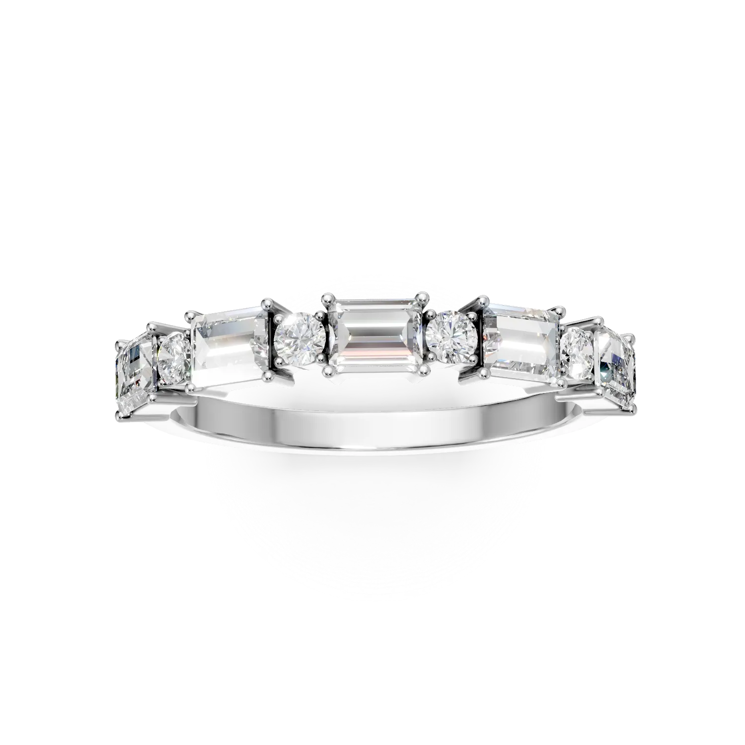 Inel Enola din aur alb cu diamante de 0.7ct create in laborator