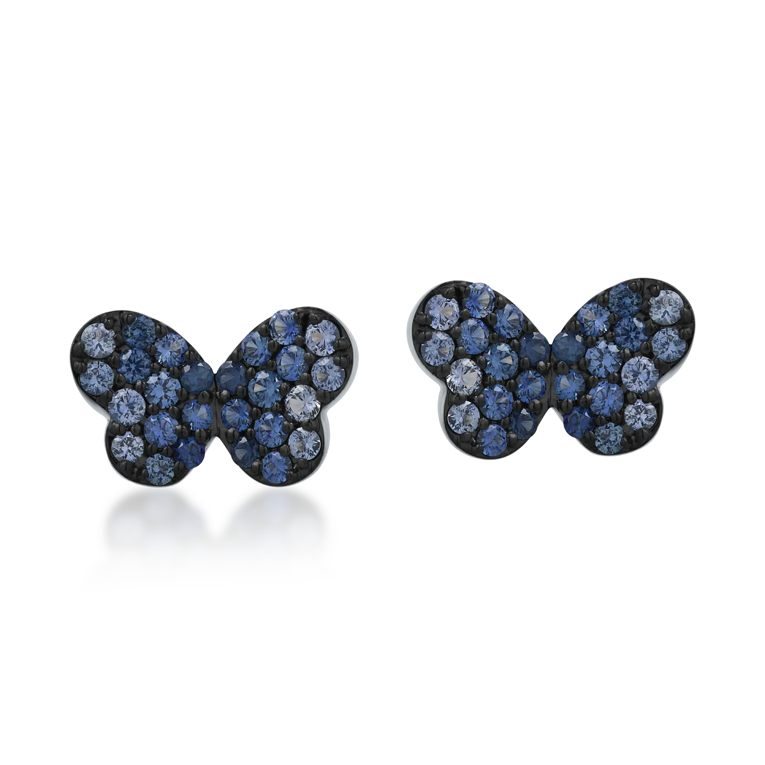 Cercei fluturasi din aur alb cu safire de 0.54ct-171950