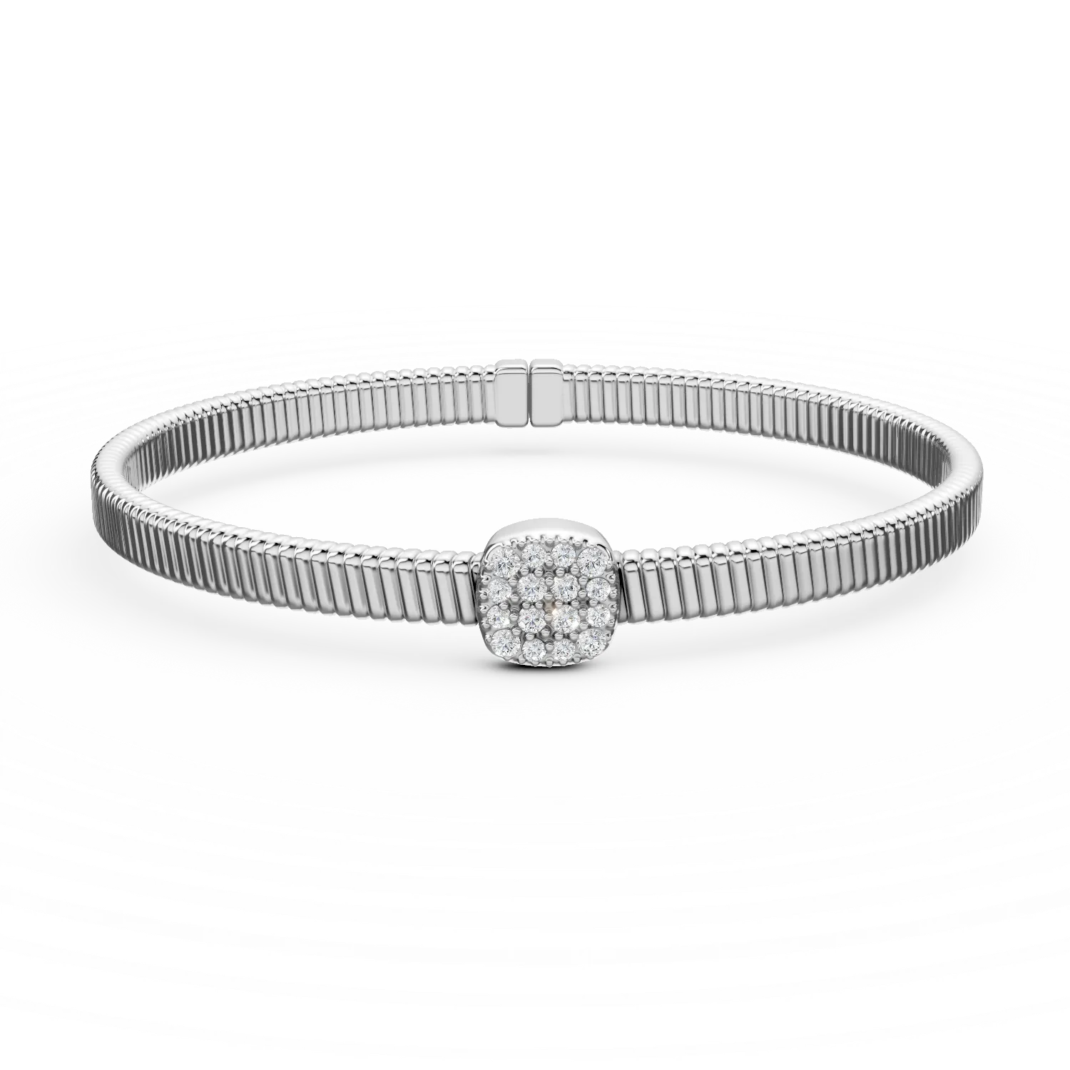 White gold bracelet with 0.1ct diamonds