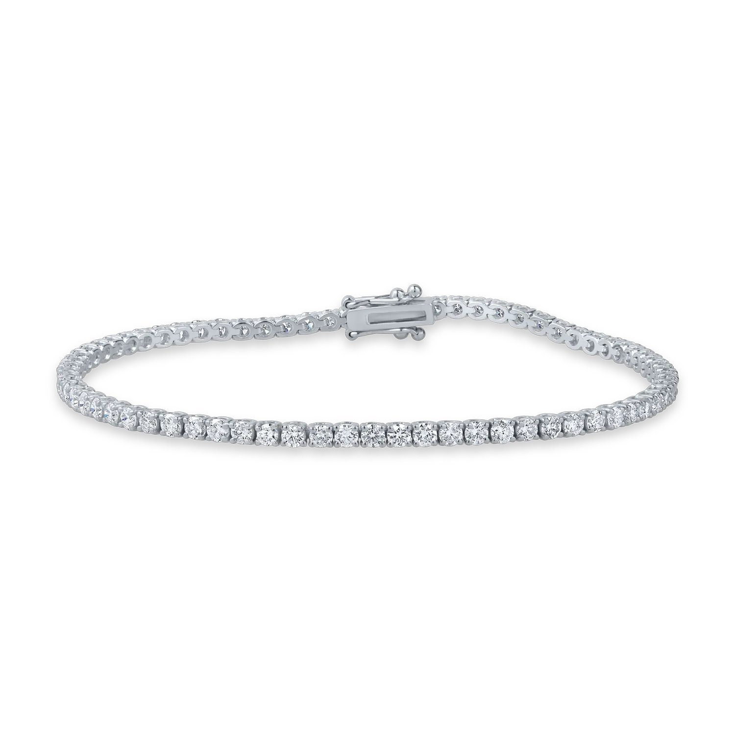 White gold tennis bracelet with 3ct diamonds