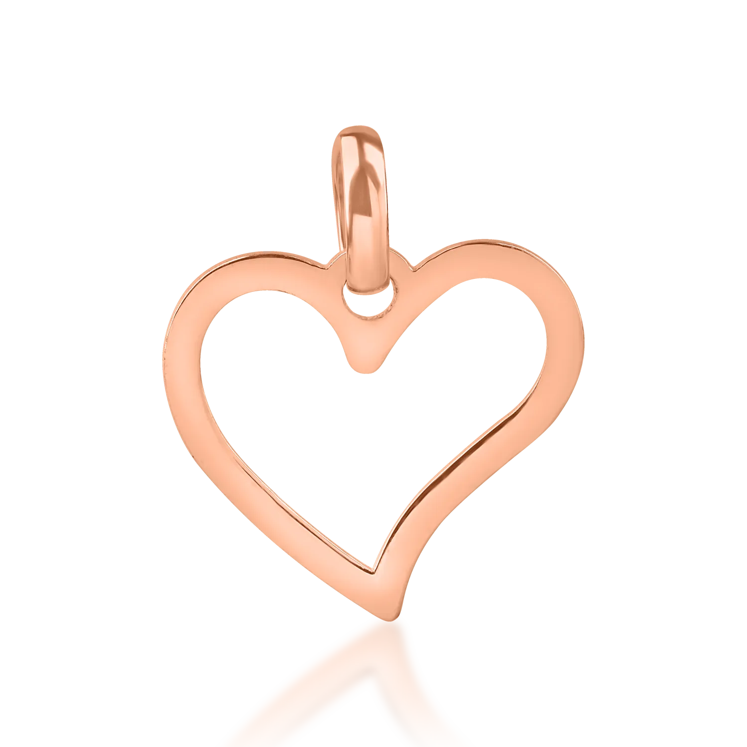 Rose gold heart pendant