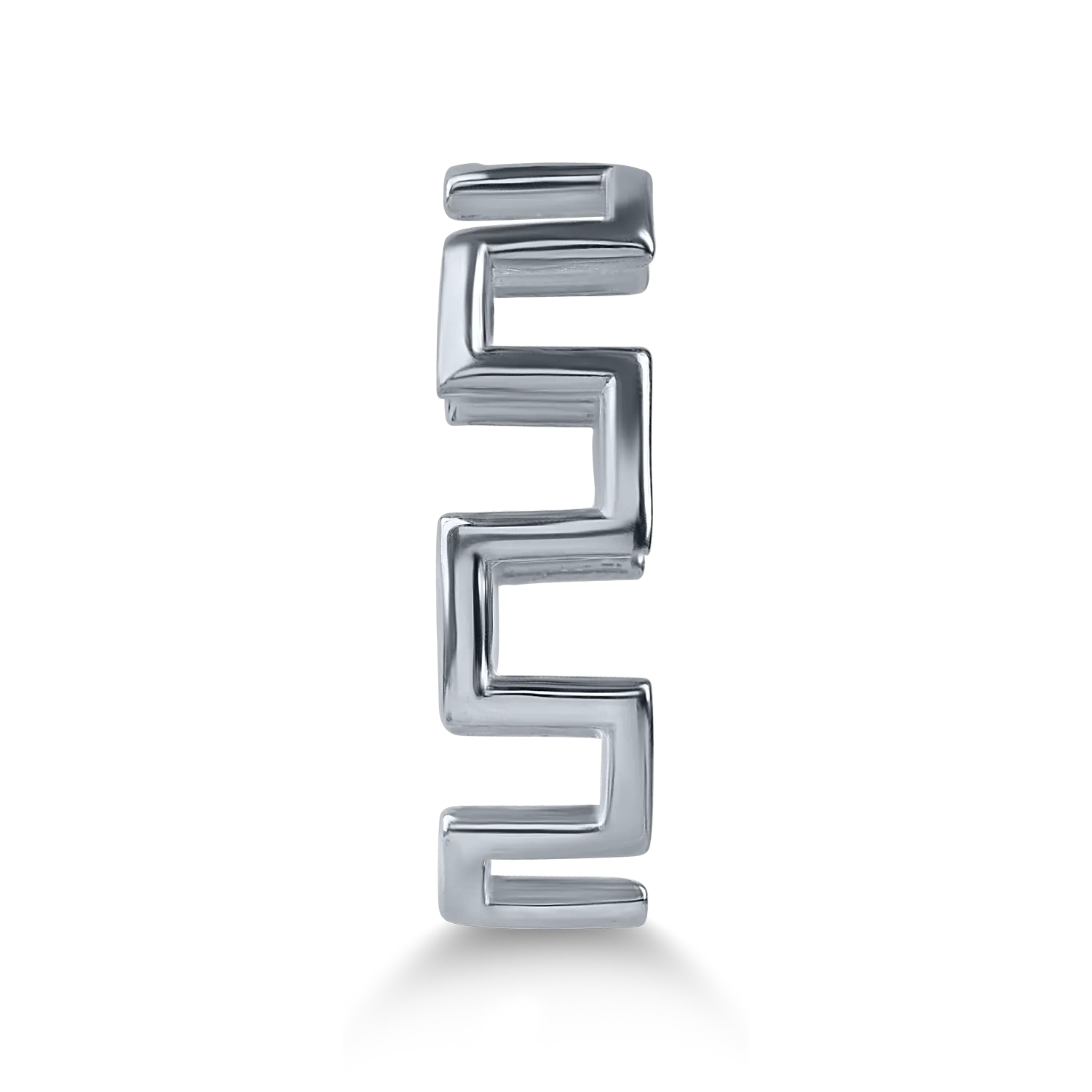 Inel geometric din aur alb - 1 | YEO