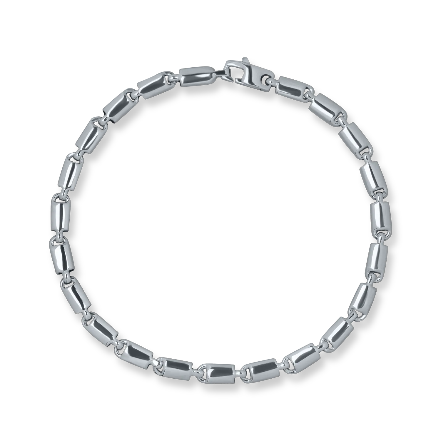 White gold men's bracelet