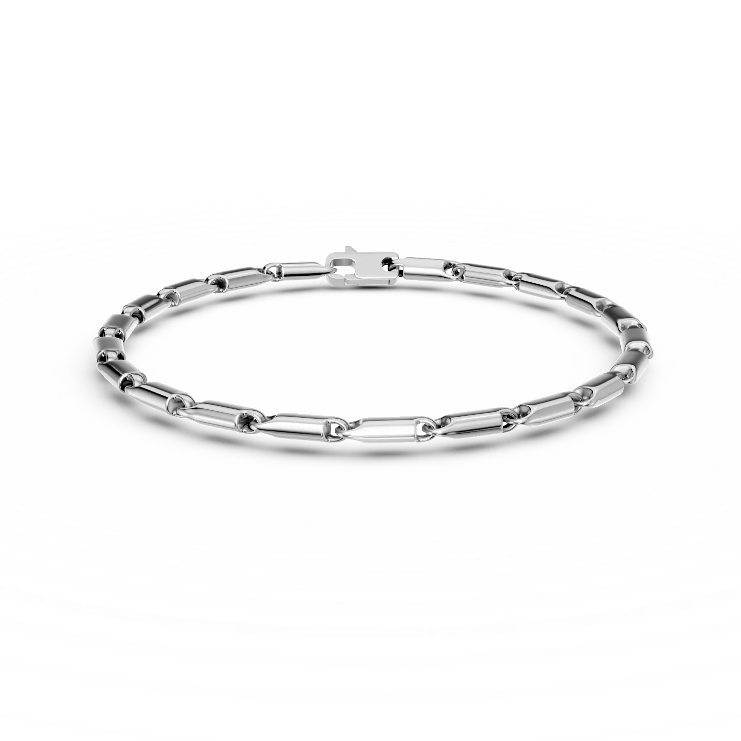 White gold men's bracelet