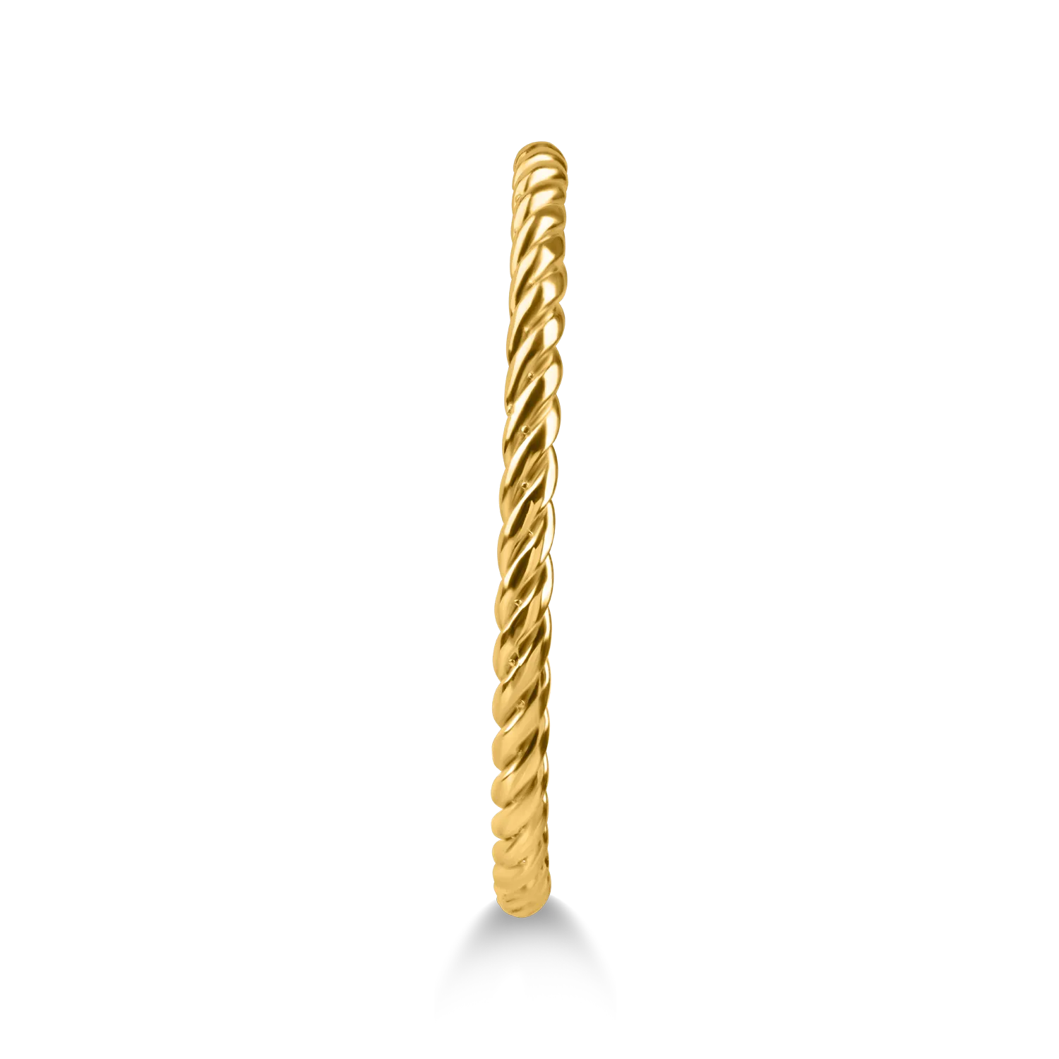 Yellow gold braided ring