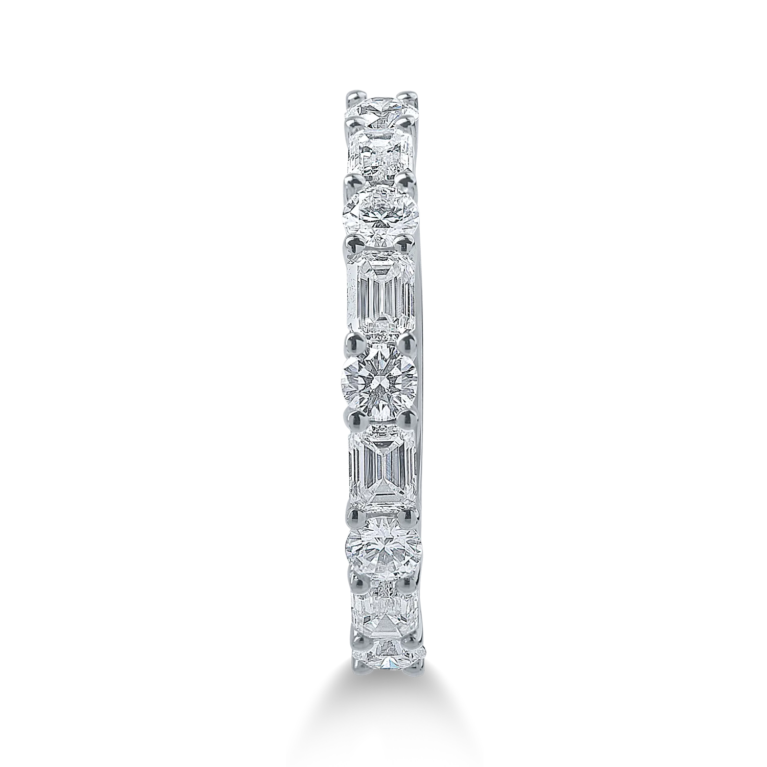 White gold microsetting ring with 0.9ct diamonds