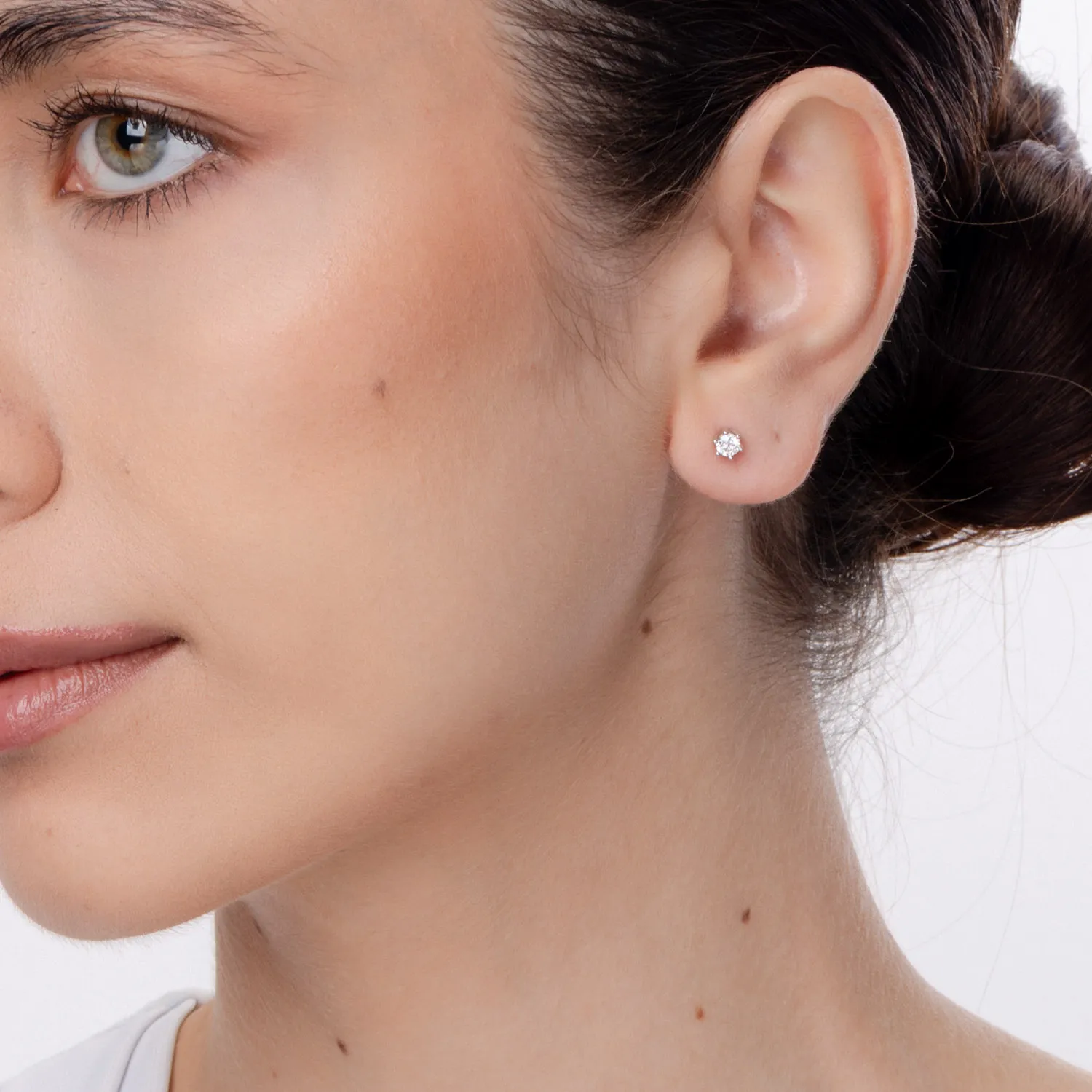 Kolczyki z białego złota z diamentami 0.4ct