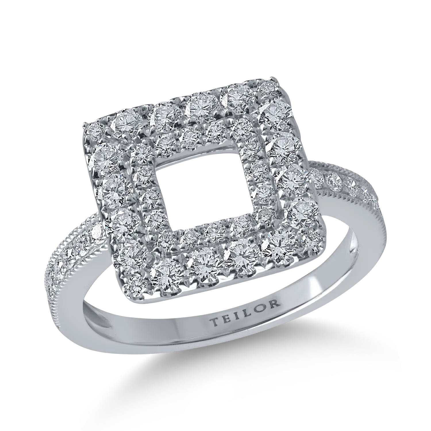 Inel din aur alb cu diamante de 1ct-172922