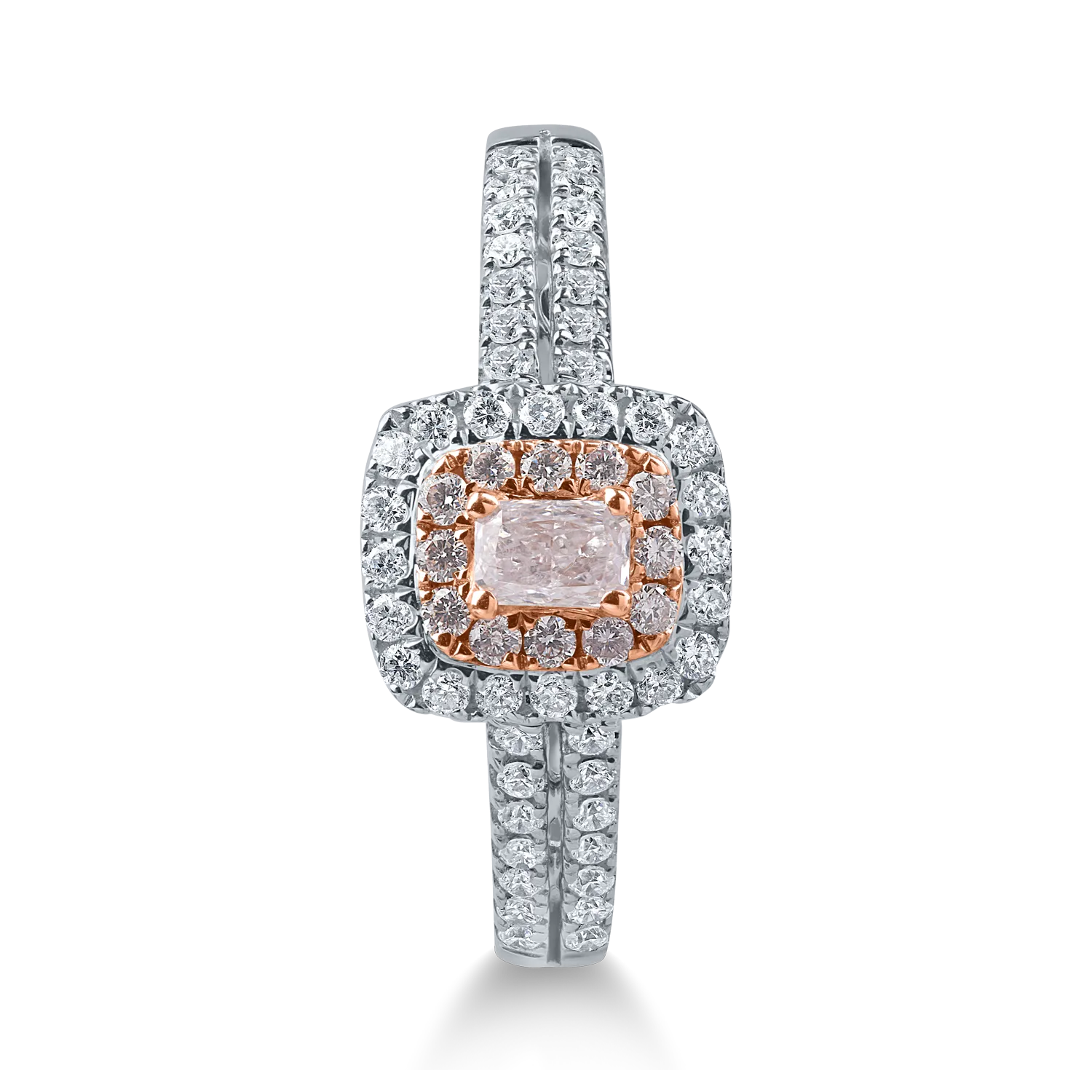 White-rose gold ring with 0.5ct diamonds