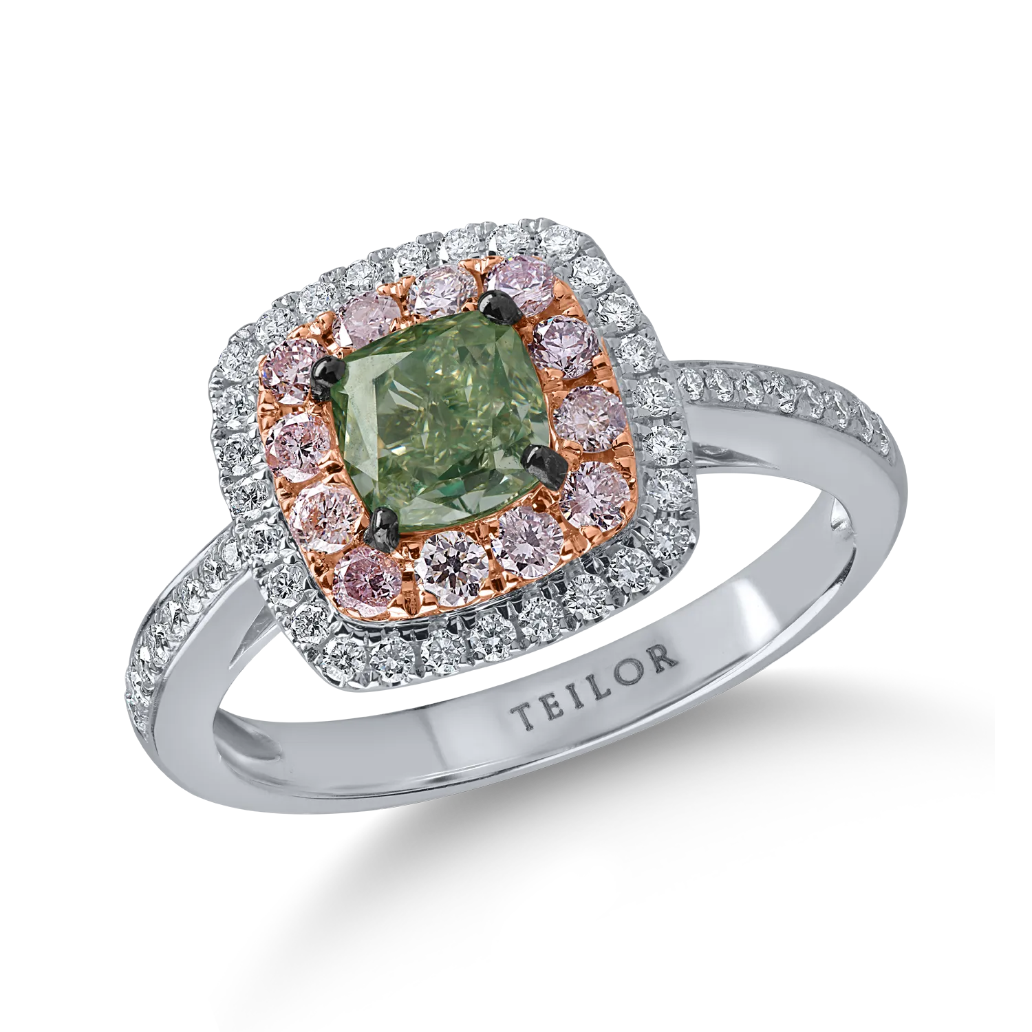Inel din aur alb cu diamante de 1.6ct-173098