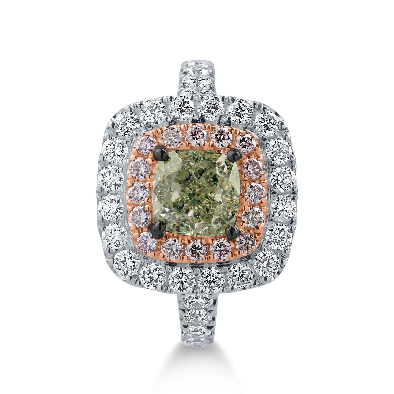 Fehérarany gyűrű 2.9ct gyémántokkal
