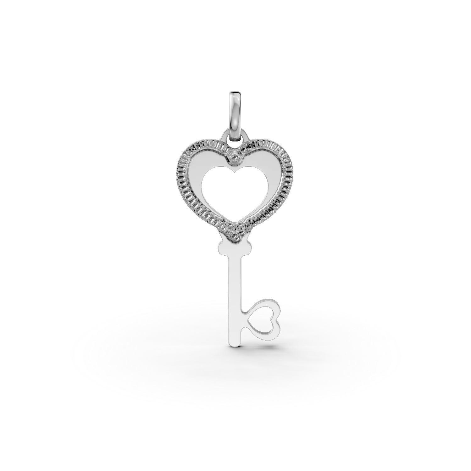 Pandantiv cheita din aur alb