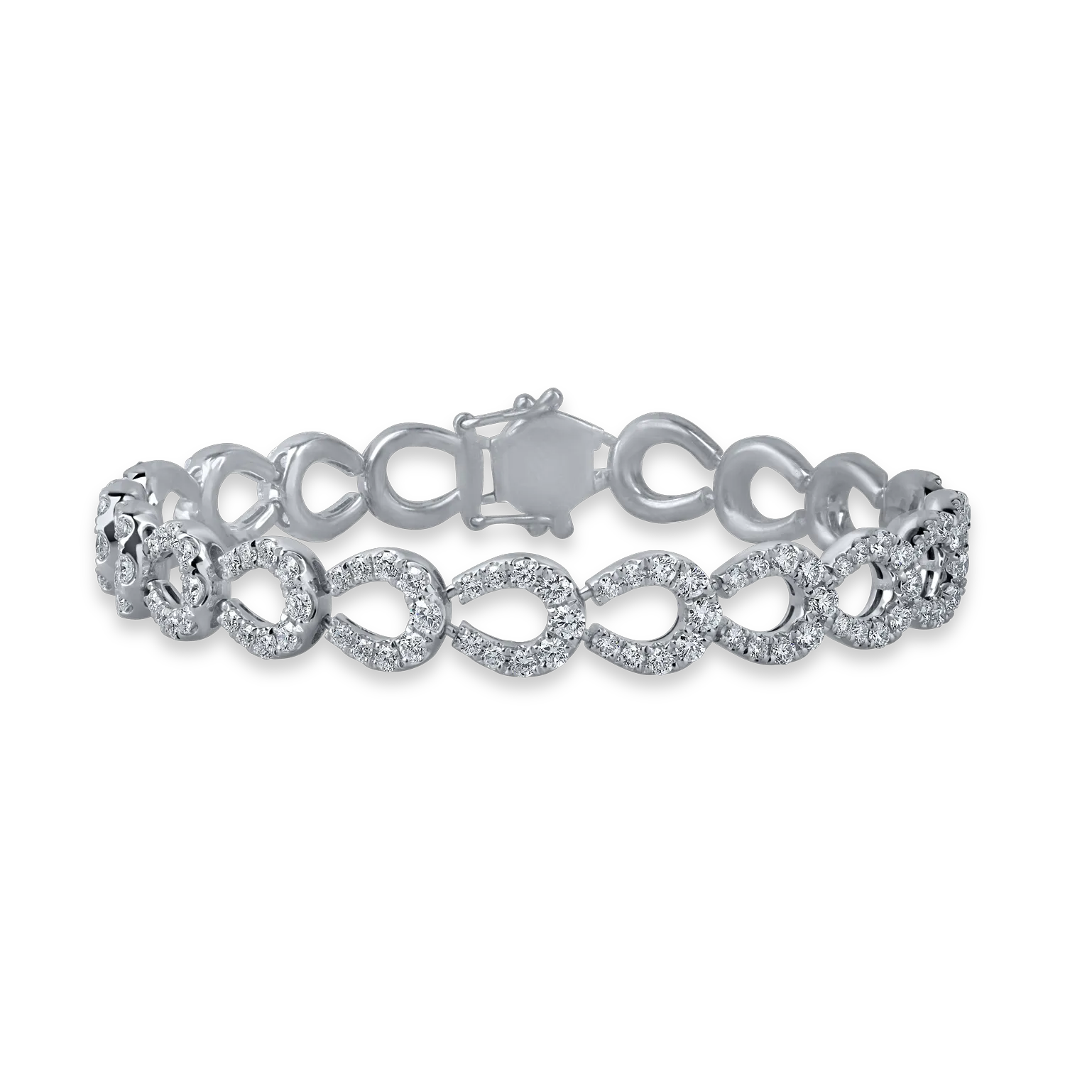 White gold bracelet with 4.4ct diamonds