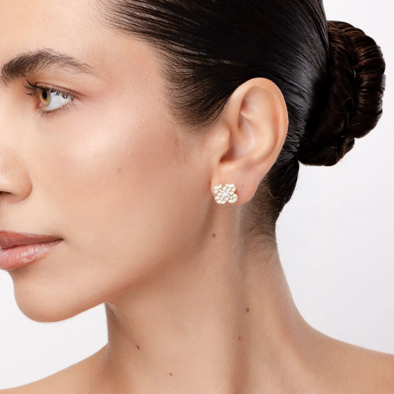 Kolczyki z żółtego złota z 1.8ct diamentami