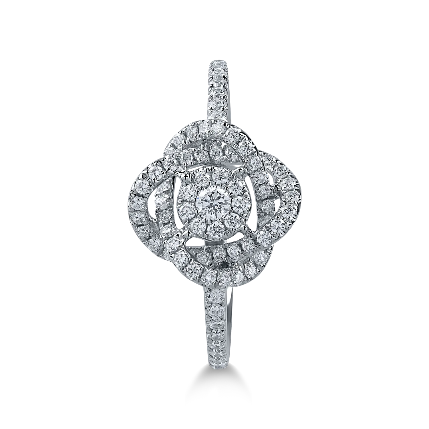 White gold ring with 0.37ct microsetting diamonds