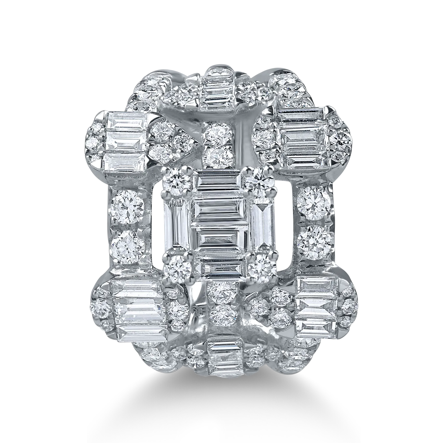 Inel din aur alb cu diamante de 2.17ct
