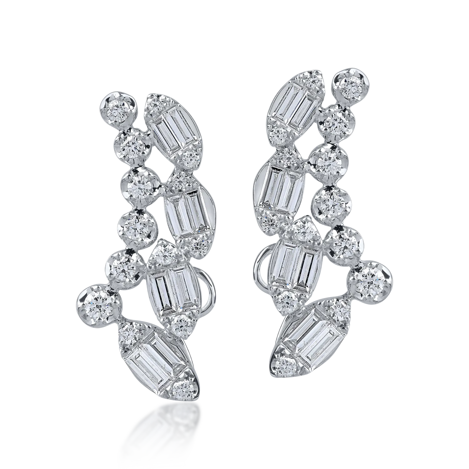 White gold earrings with 0.8ct diamonds