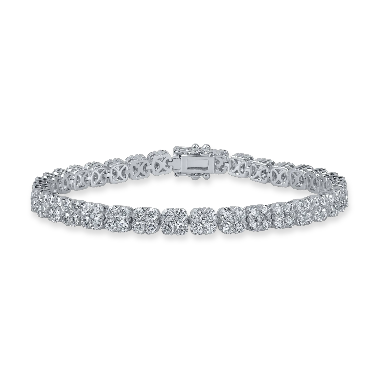 White gold bracelet with 6.7ct diamonds