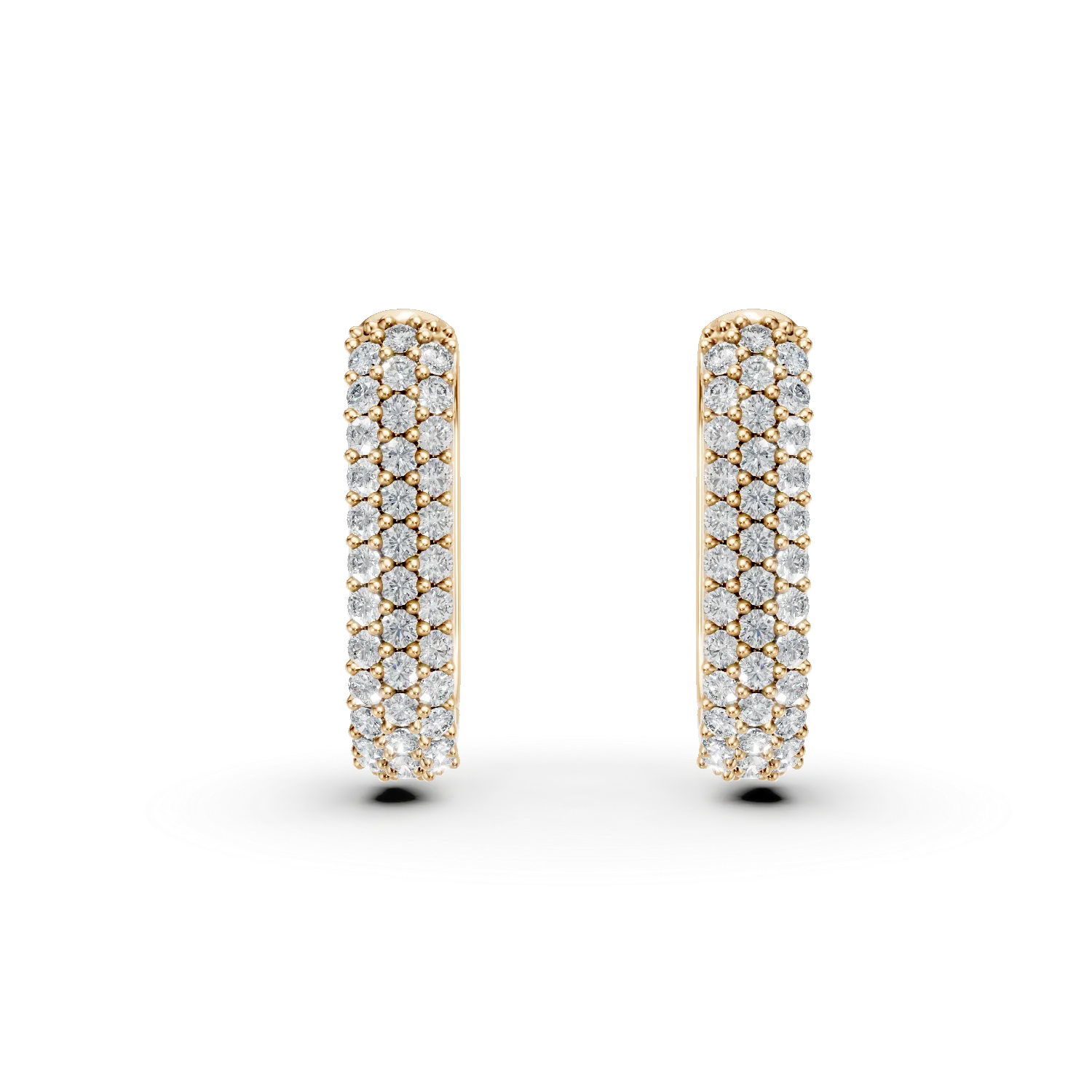Kolczyki z żółtego złota z cyrkoniami-196781