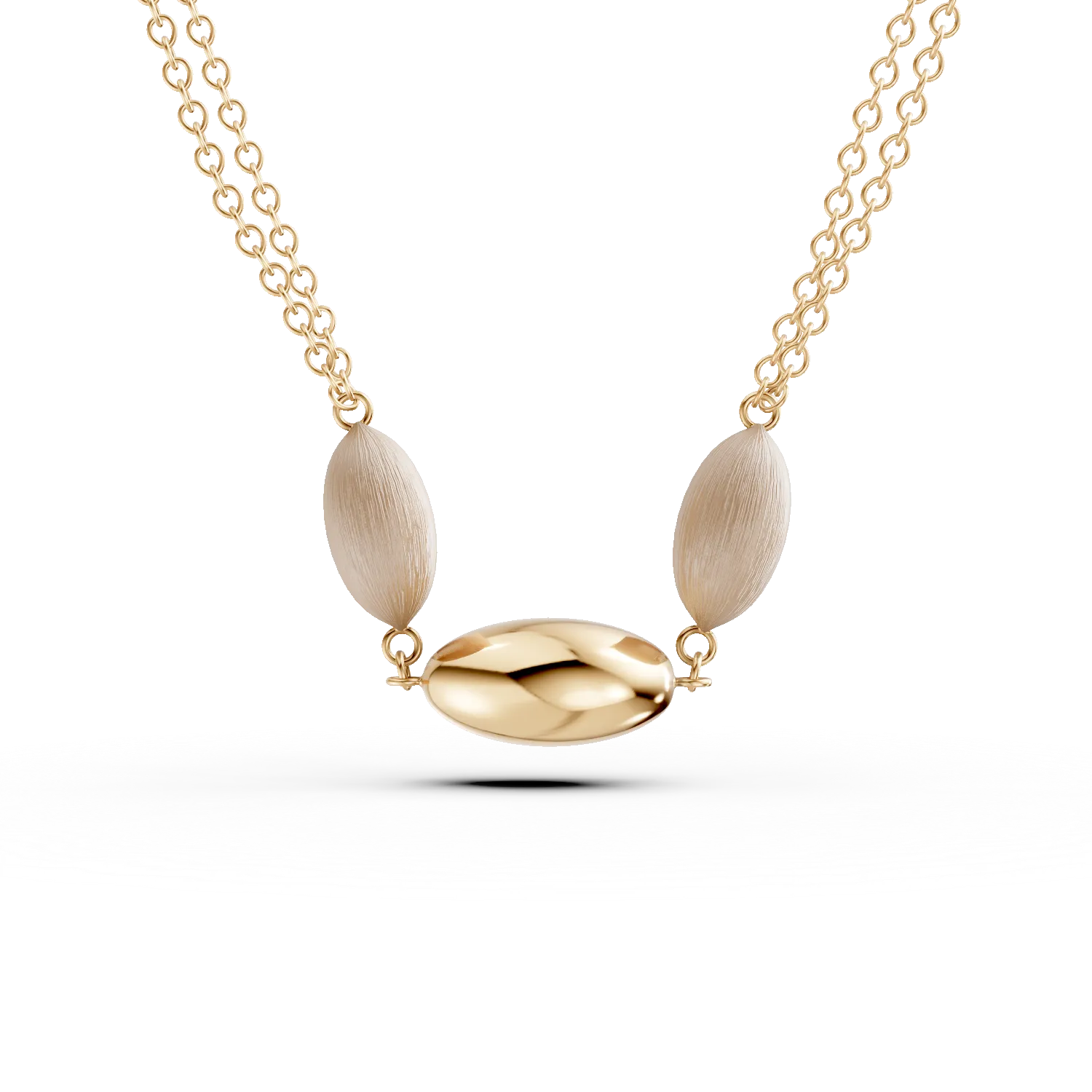 Yellow gold necklace