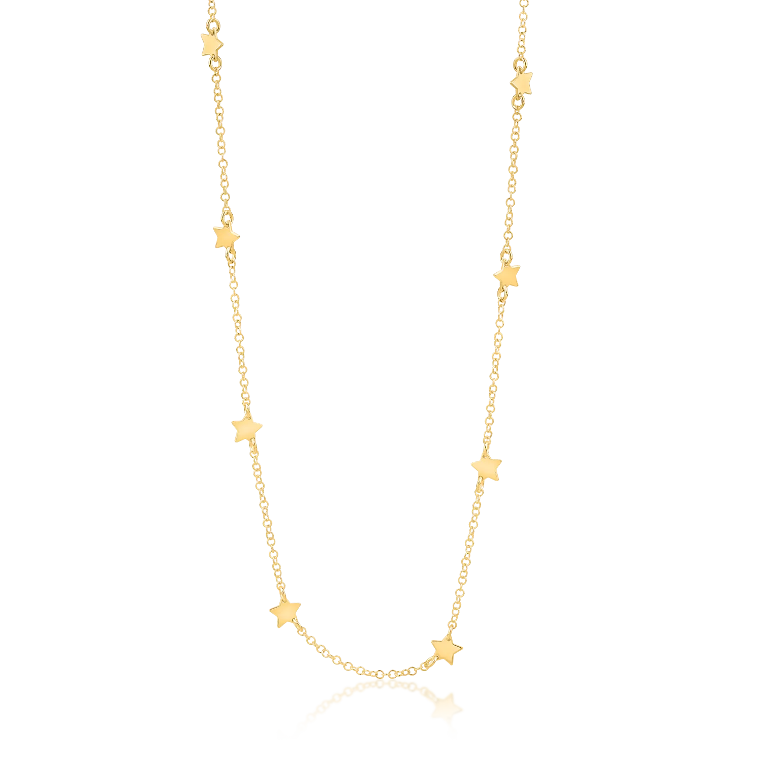Łańcuszek w kształcie gwiazdy z żółtego złota