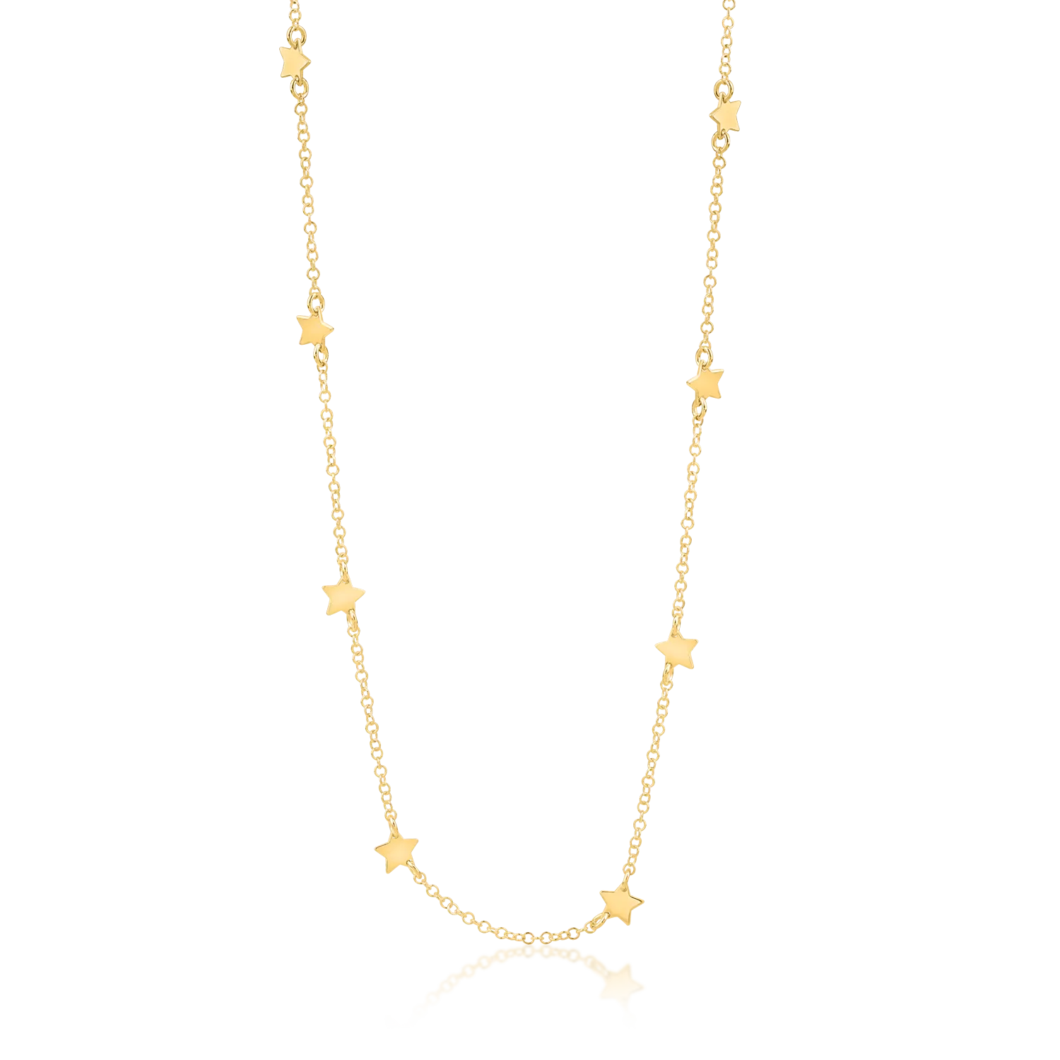 Yellow gold star chain