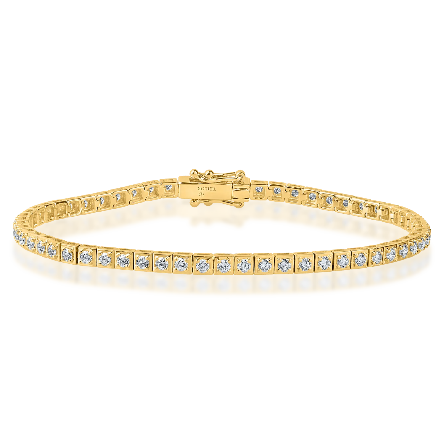 Bratara tennis din aur galben cu diamante de 1.5ct-174890
