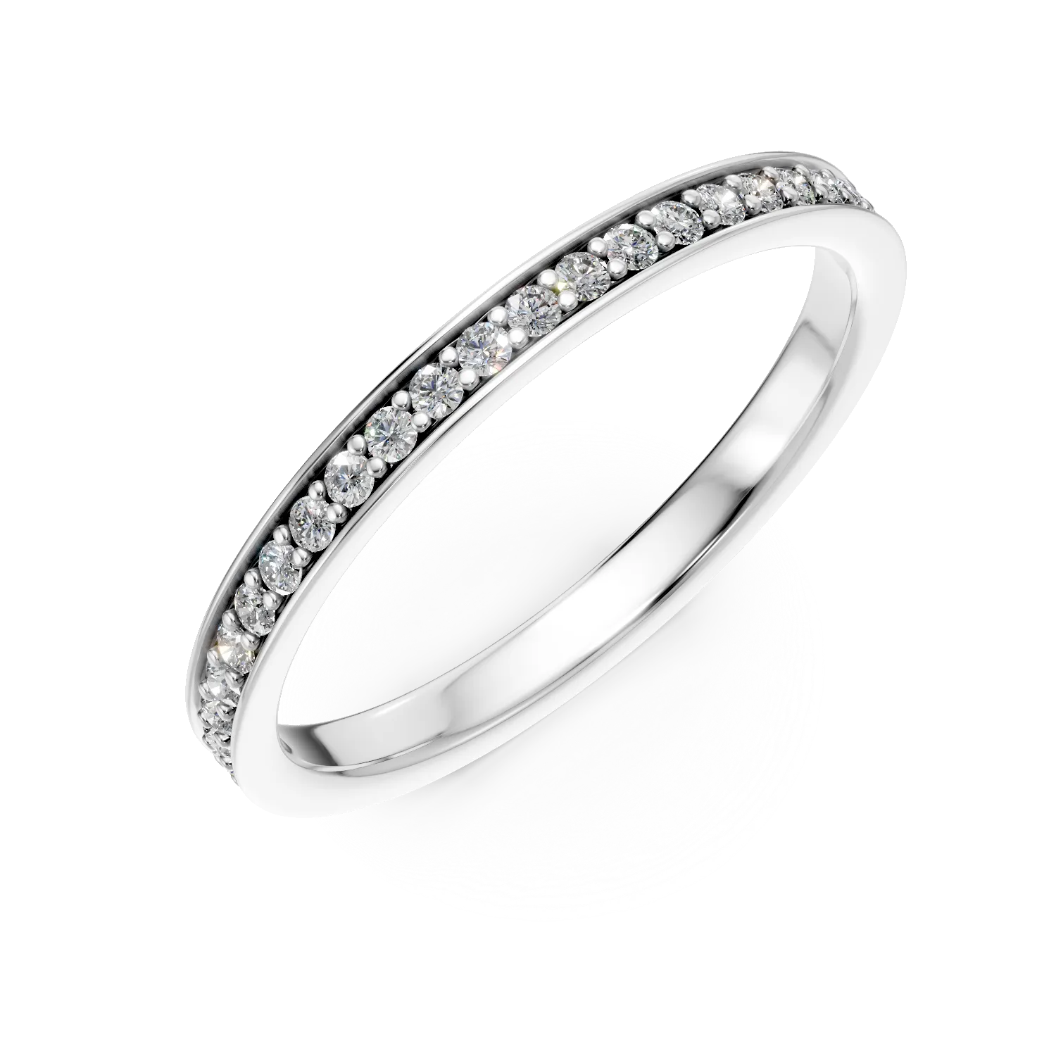 Teilor Inel eternity din aur alb cu diamante de 0.3ct