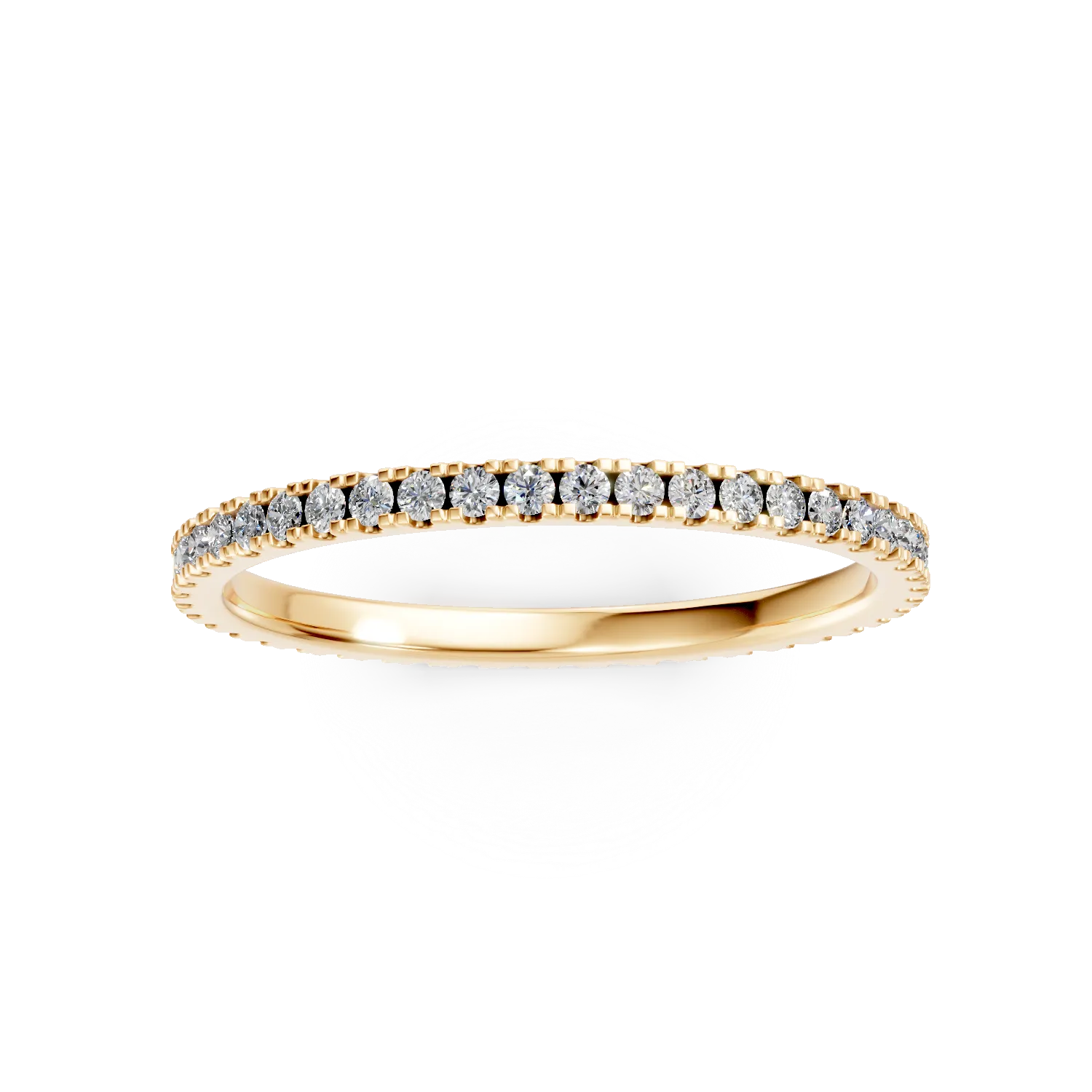 Yellow gold eternity ring with 0.3ct diamonds