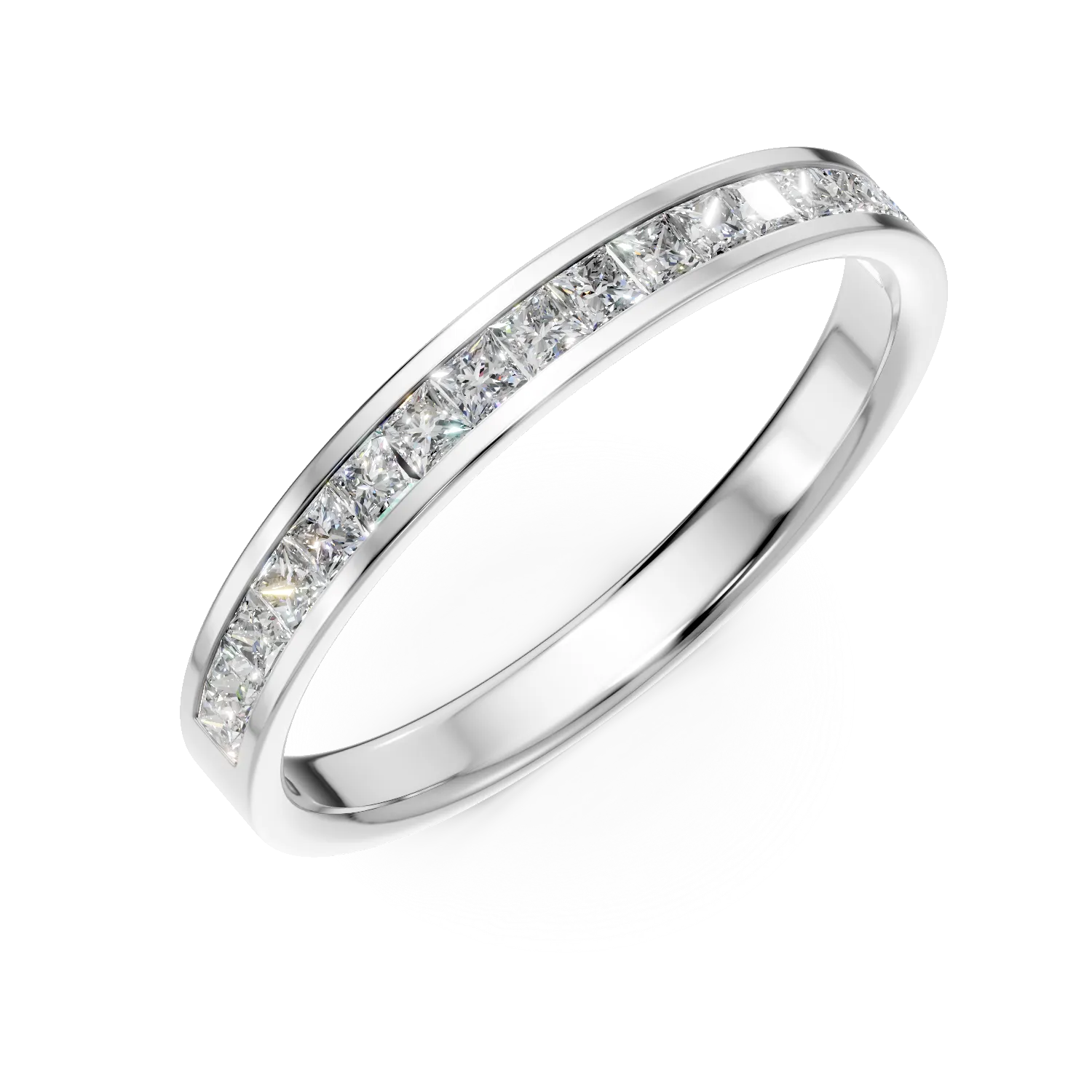 Pierścionek półwieczności z białego złota z diamentami o masie 0.3ct-175147