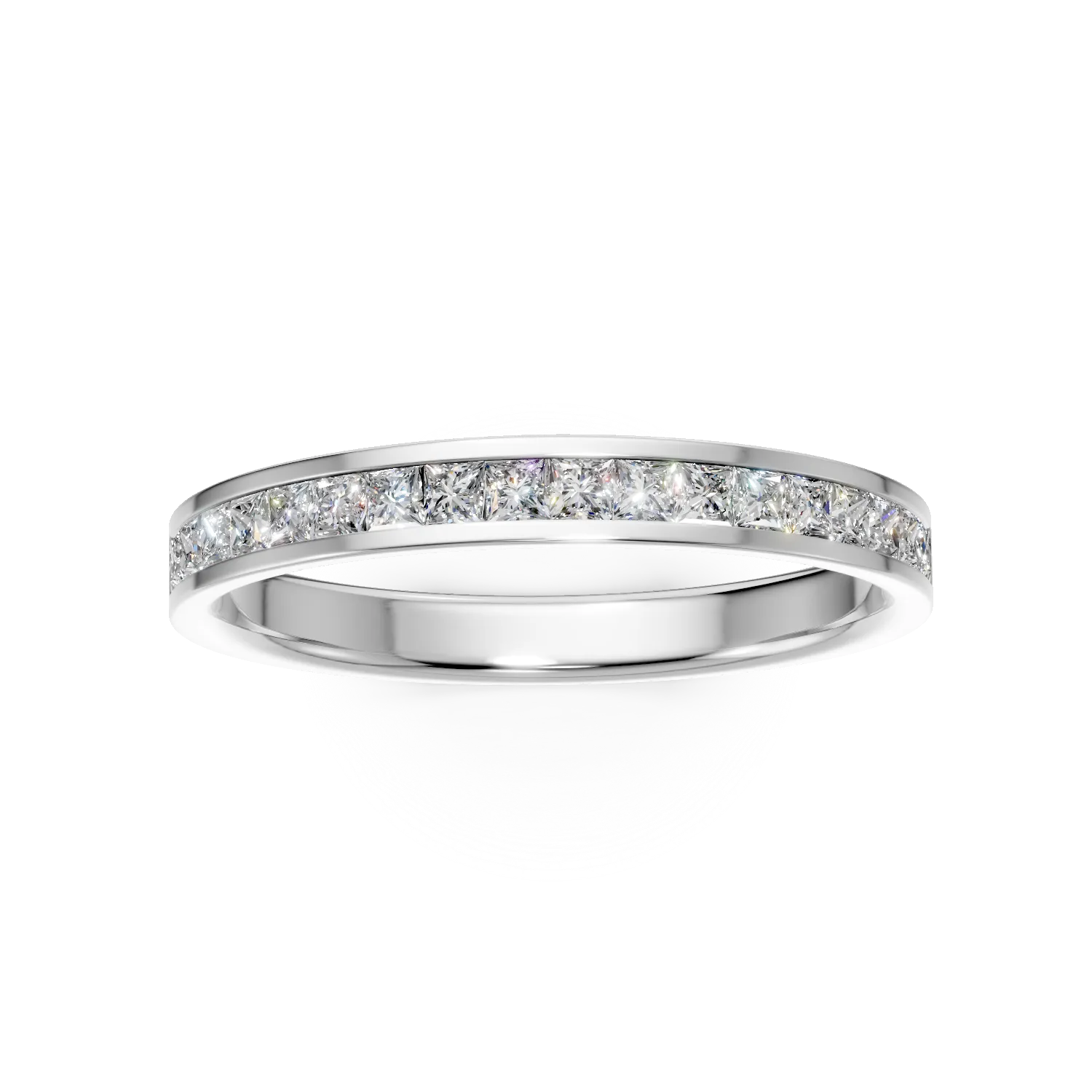 Fél örökkévalóság gyűrű fehér aranyból 0.3ct gyémántokkal