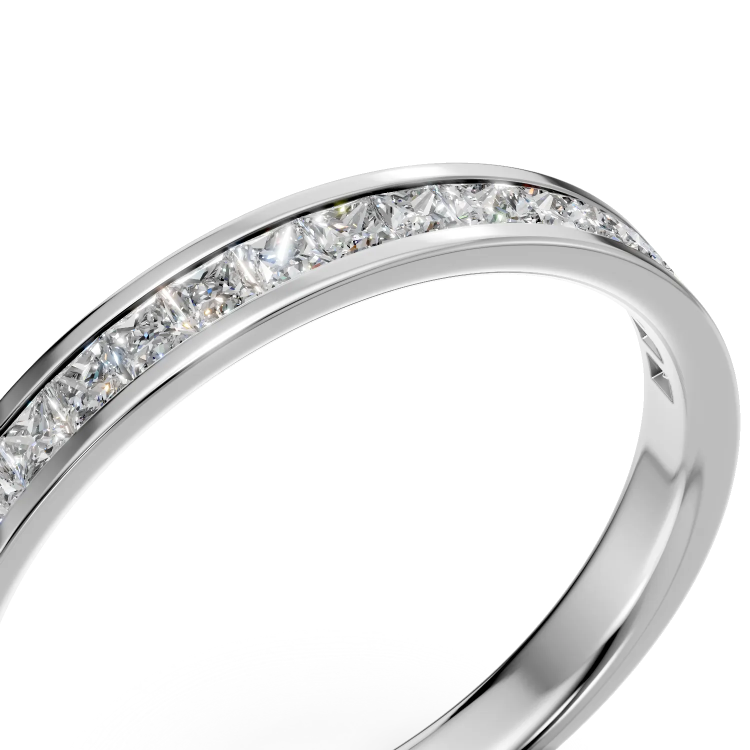 Fél örökkévalóság gyűrű fehér aranyból 0.3ct gyémántokkal