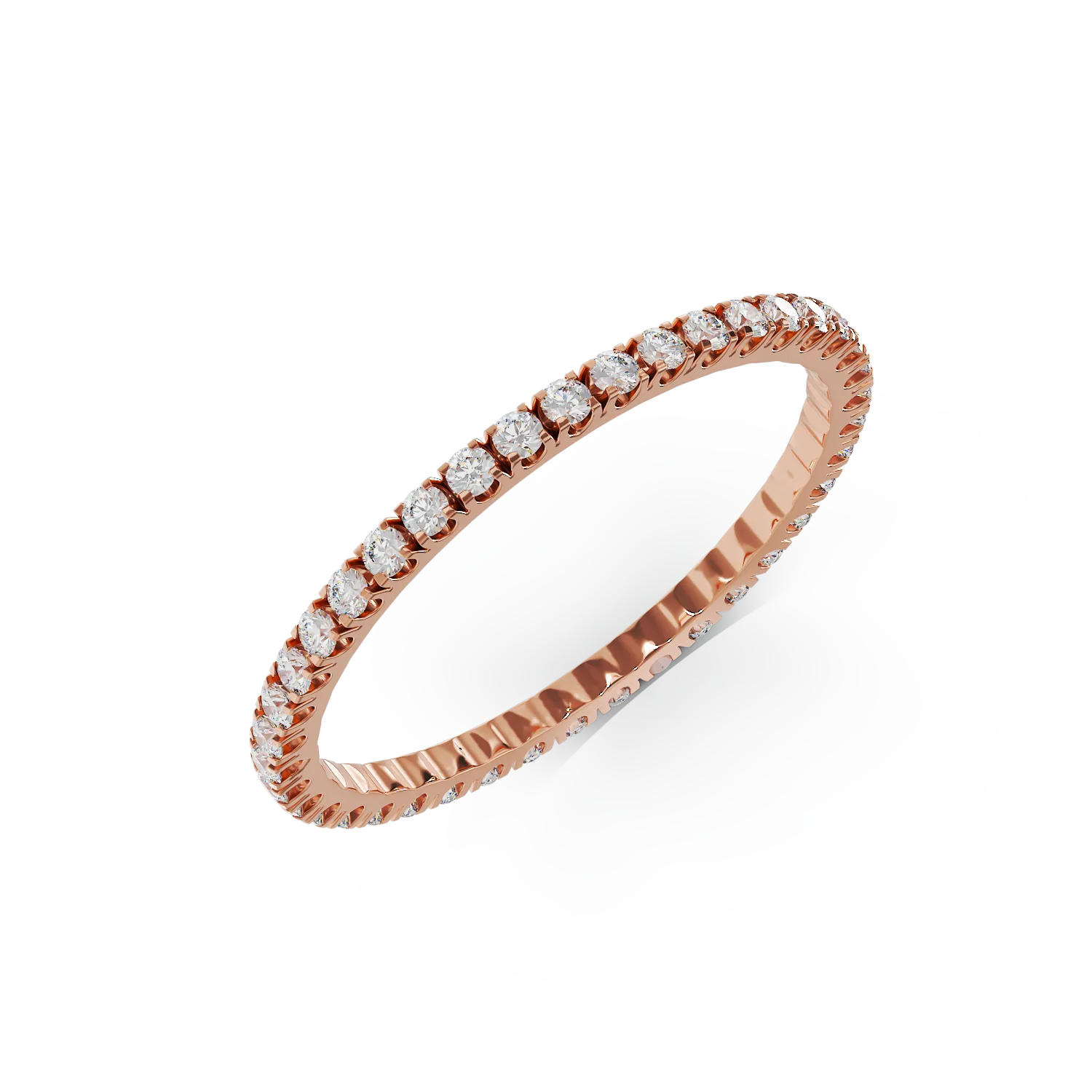 Rose gold eternity ring with 0.5ct diamonds