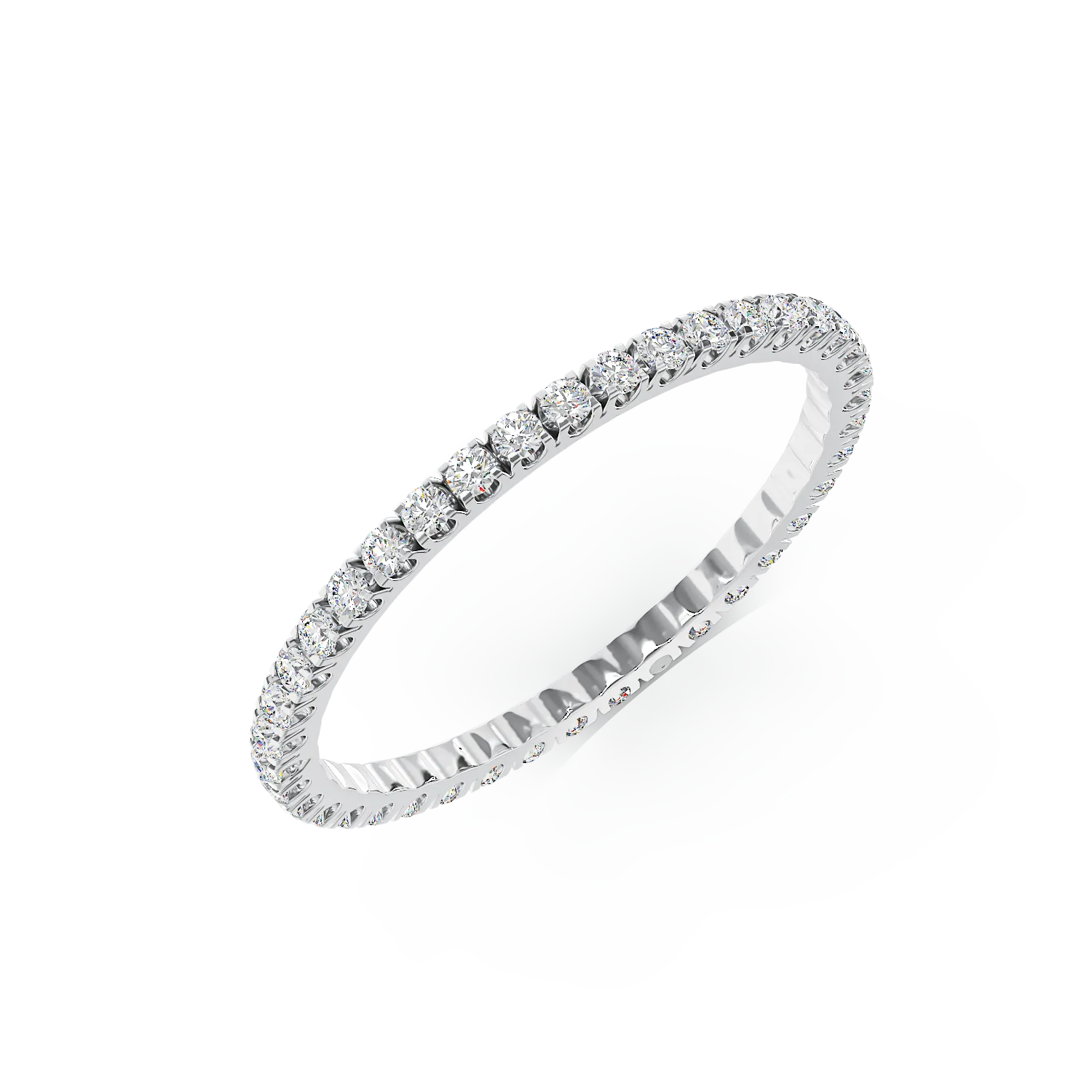 Eternity ring in white gold with 0.5ct diamonds