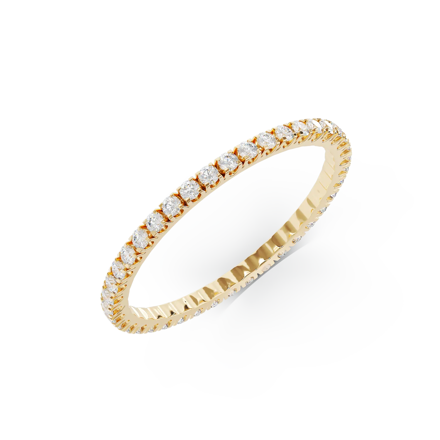 Eternity ring in yellow gold with 0.5ct diamonds