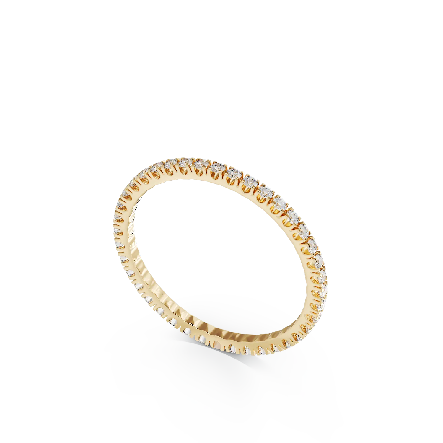 Eternity ring in yellow gold with 0.5ct diamonds