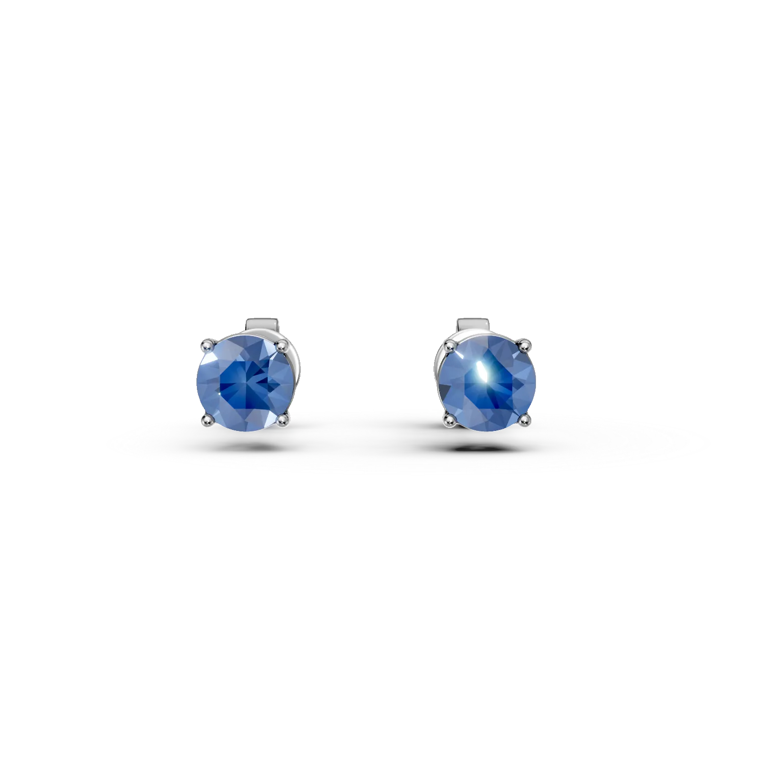 Cercei din aur alb cu topaze albastre de 1.2ct-176604