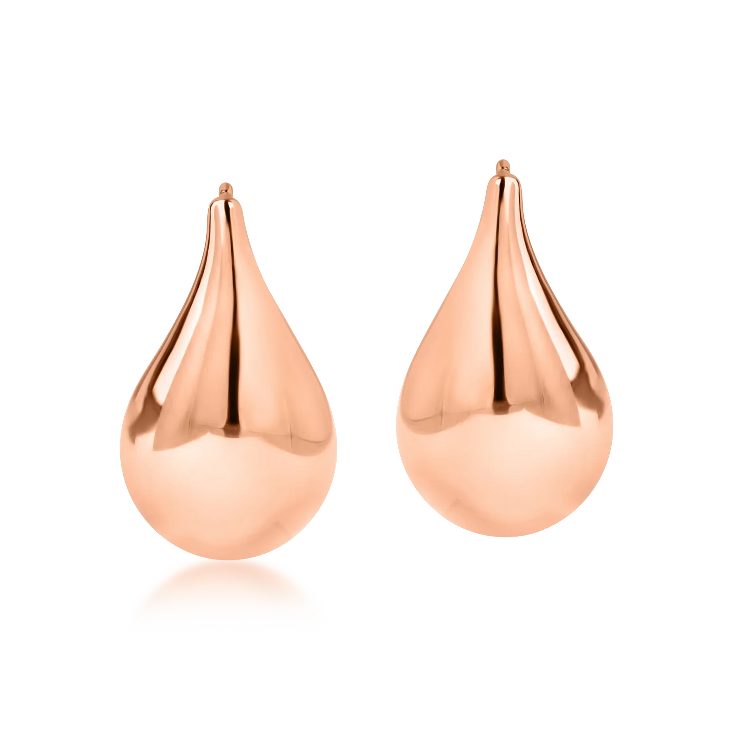 Rose gold tear drop earrings